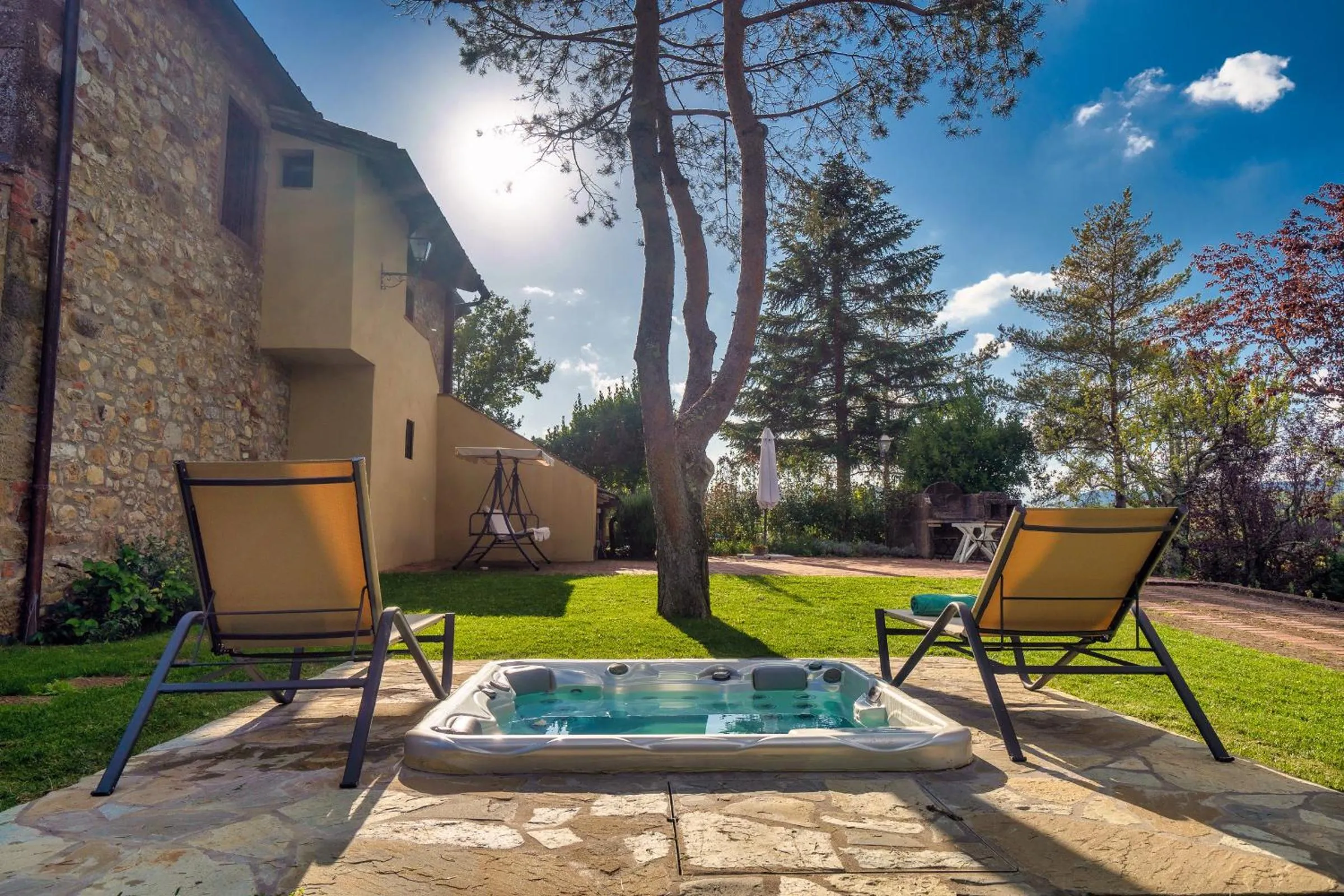 Pool view in Relais La Martina