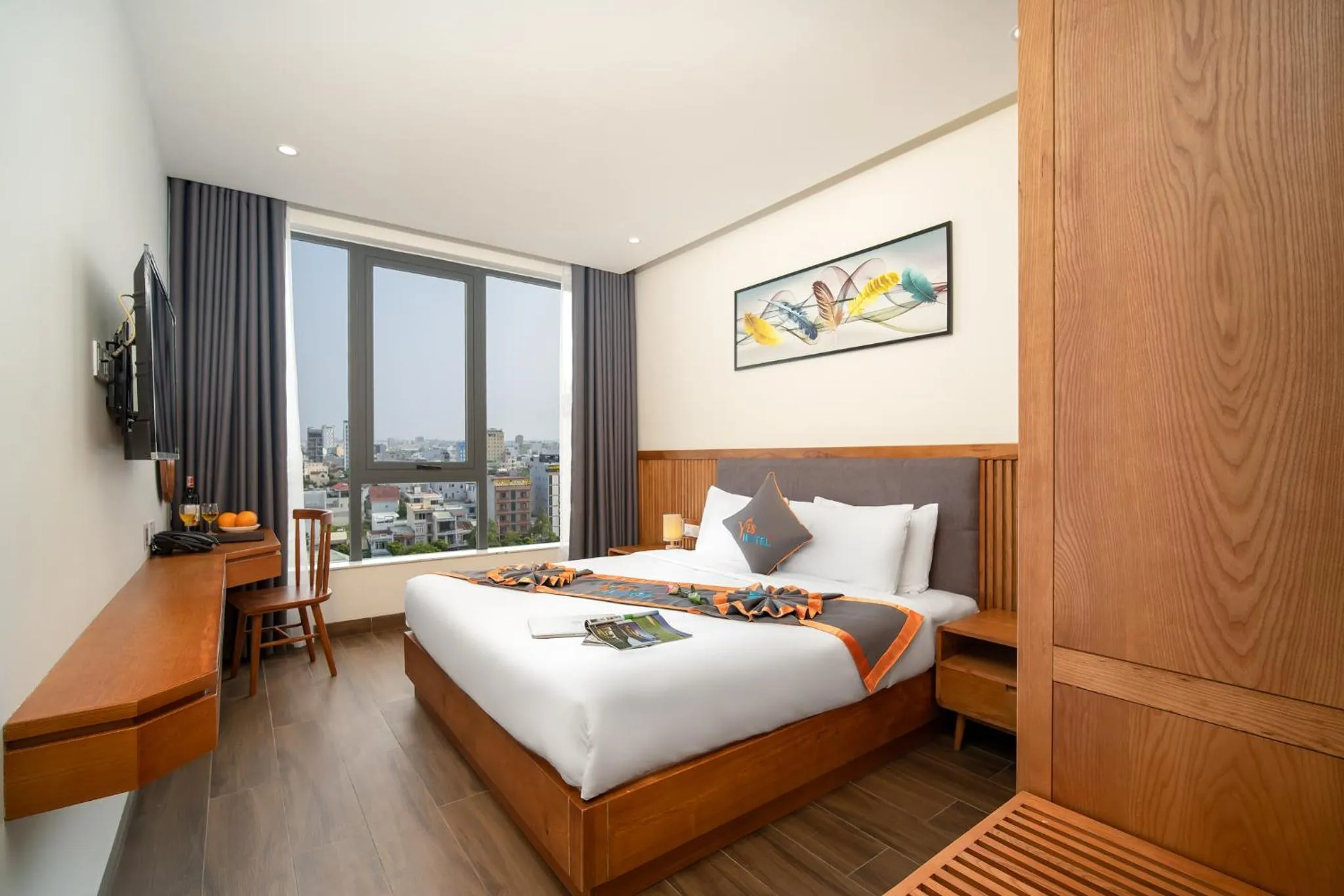 Bed in Yes Hotel Đà Nẵng