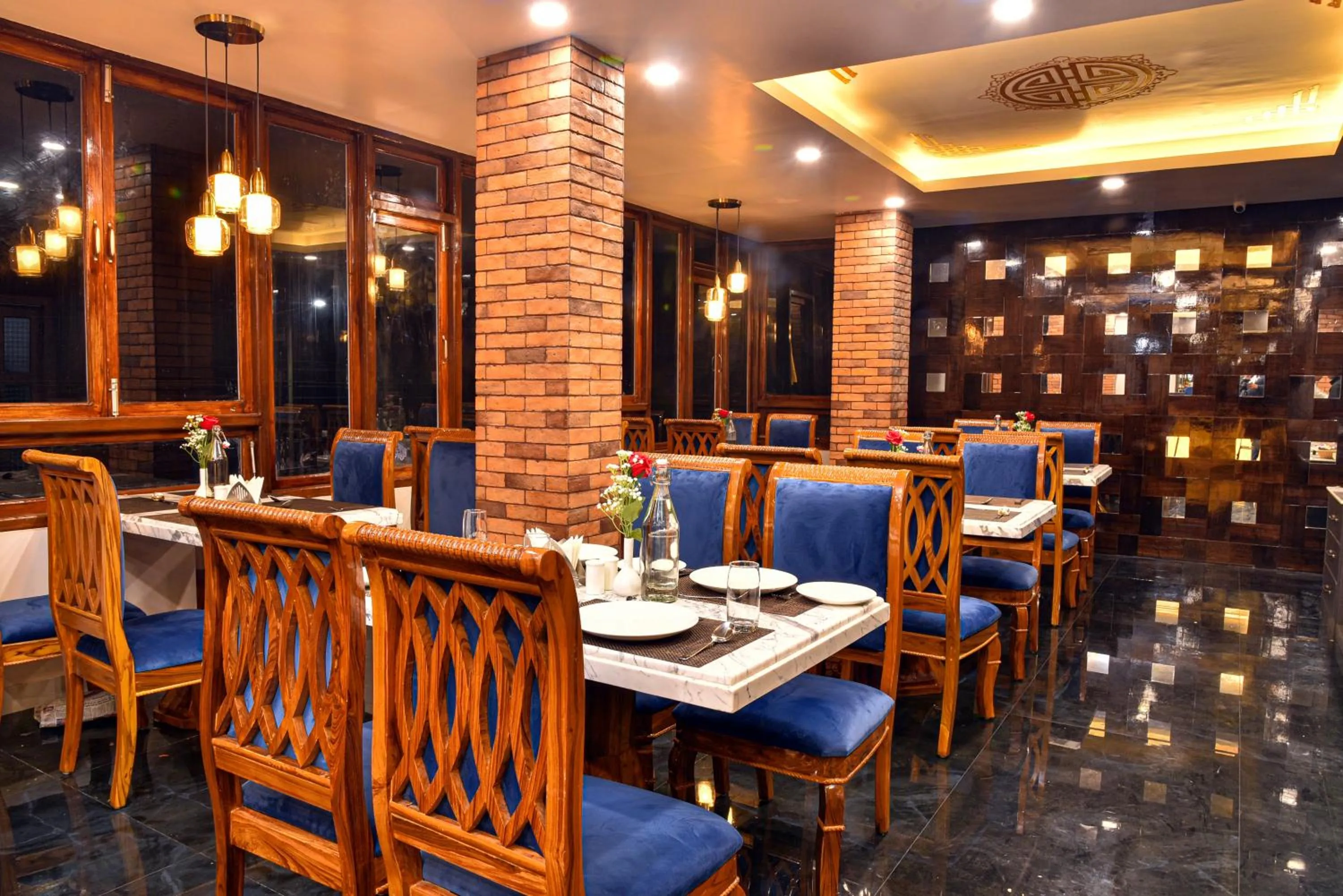 Dining area in Rufina Pinasa Residency