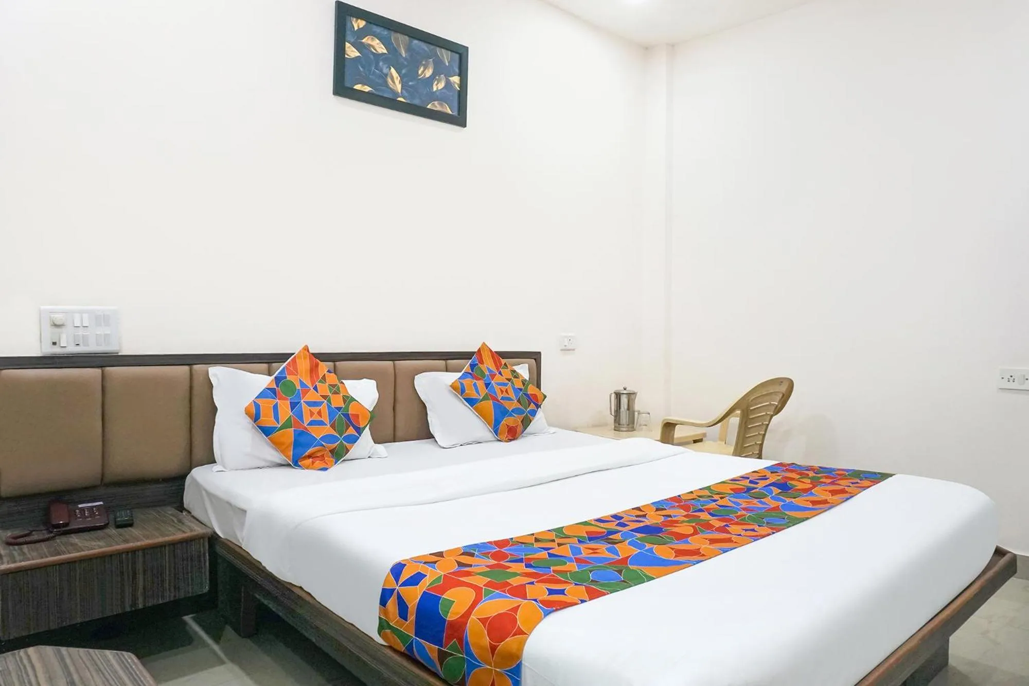Bed in FabHotel Rachana Residency - Nr Shivaji Nagar Metro Station and Railway Station