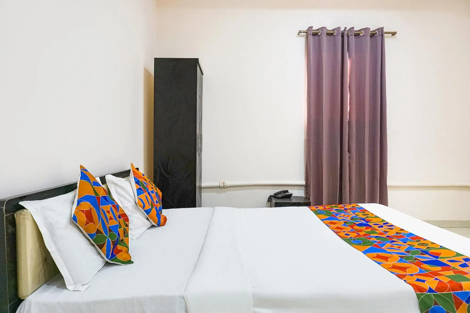 Bed in FabHotel Rachana Residency - Nr Shivaji Nagar Metro Station and Railway Station