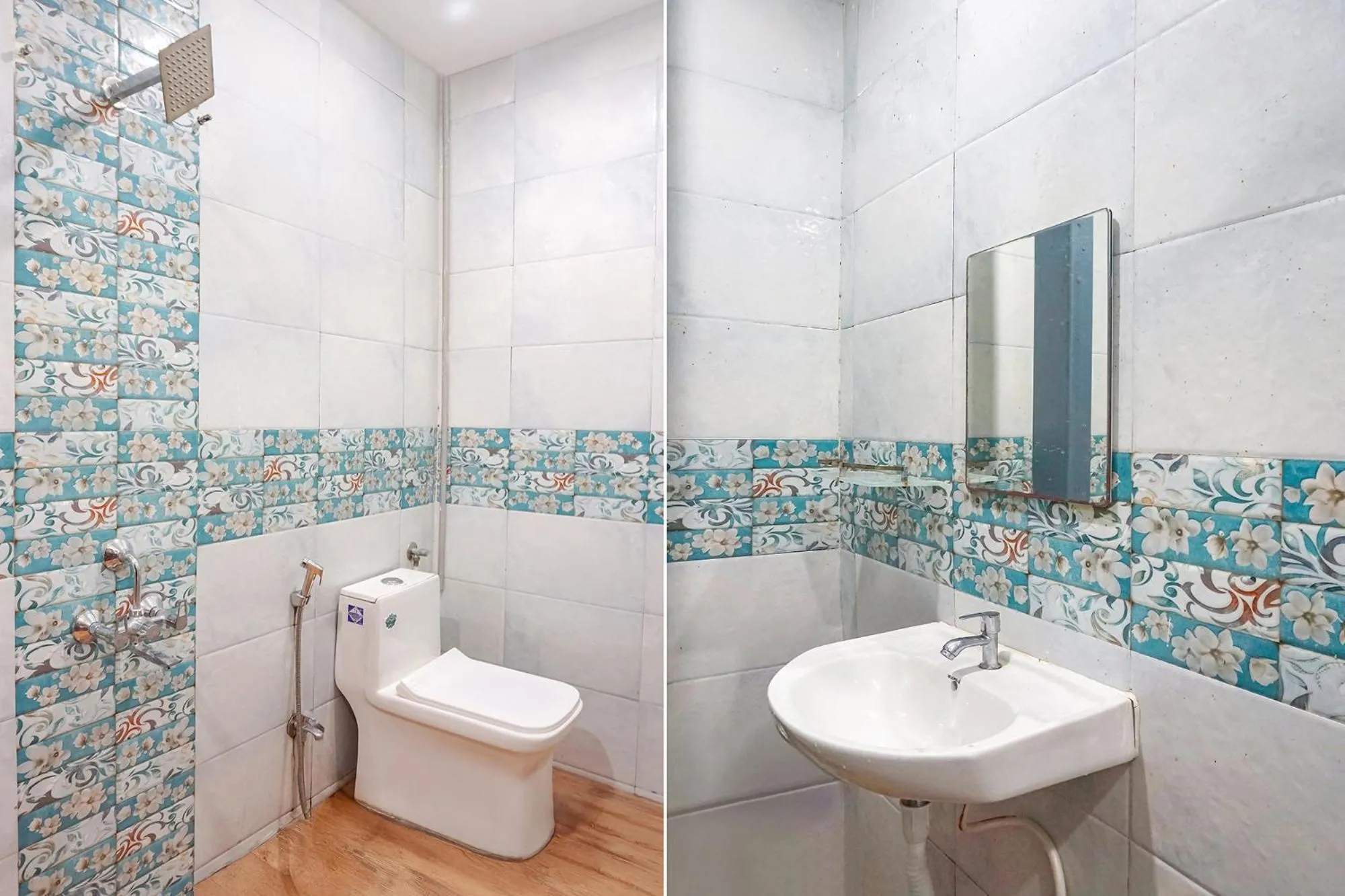 Shower in FabHotel Rachana Residency - Nr Shivaji Nagar Metro Station and Railway Station