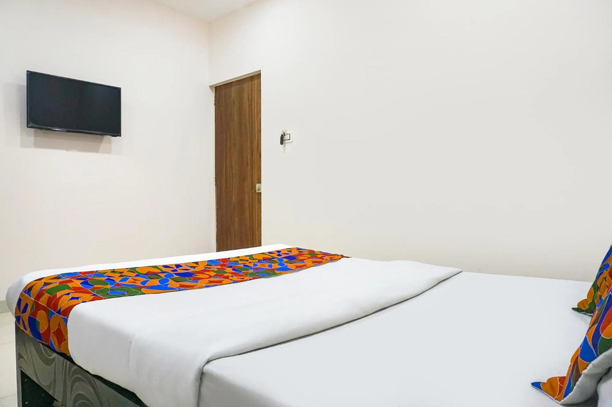 Bed in FabHotel Rachana Residency - Nr Shivaji Nagar Metro Station and Railway Station