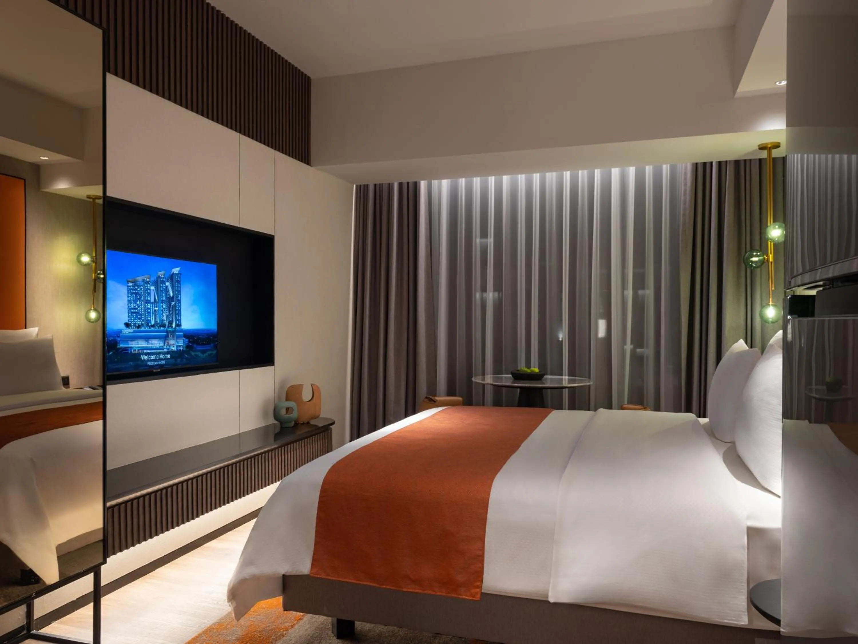 Bed in Herloom Hotel & Residence BSD Tangerang