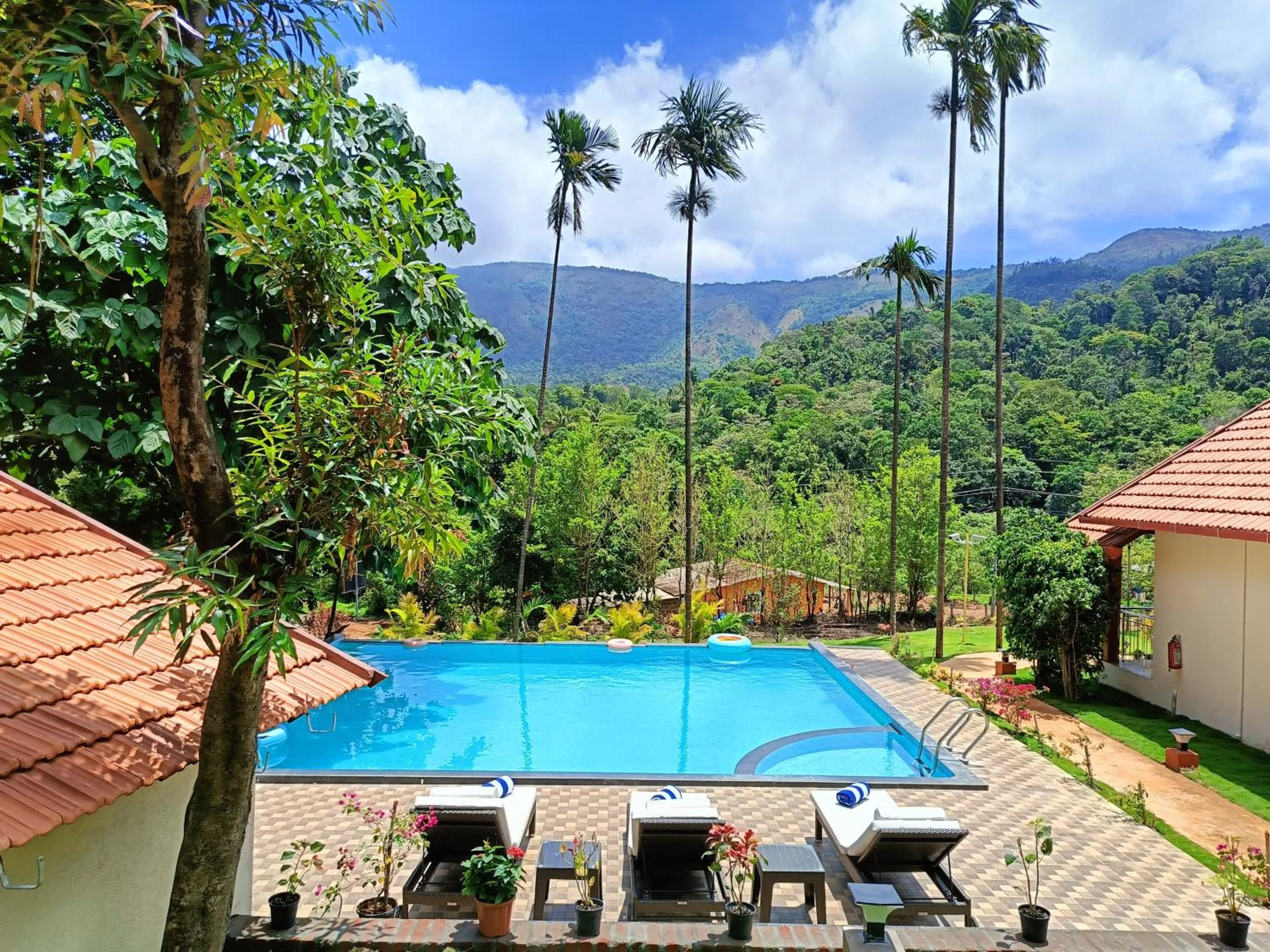 Swimming pool in Hill Crest Resort - Coorg
