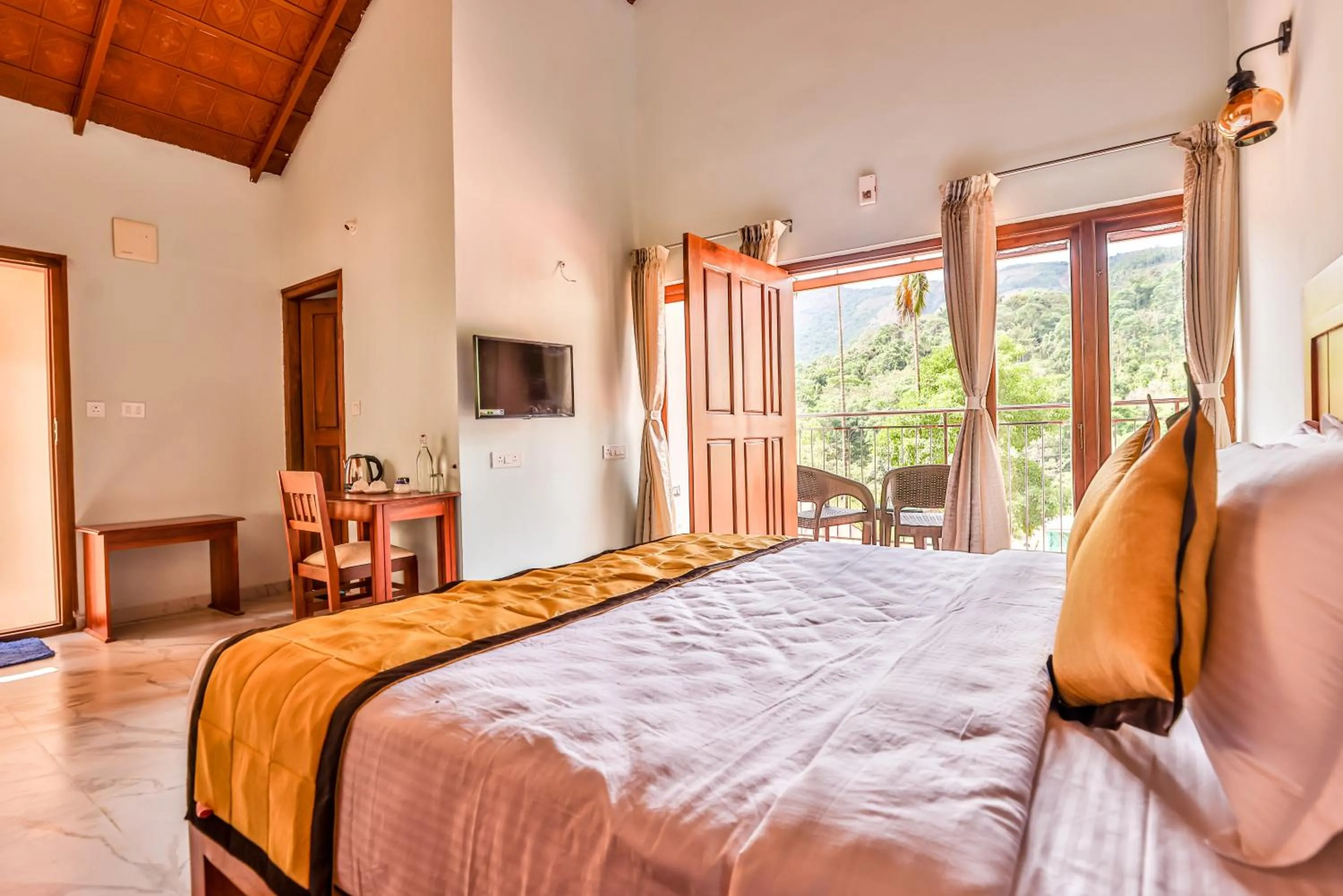 Bed in Hill Crest Resort - Coorg