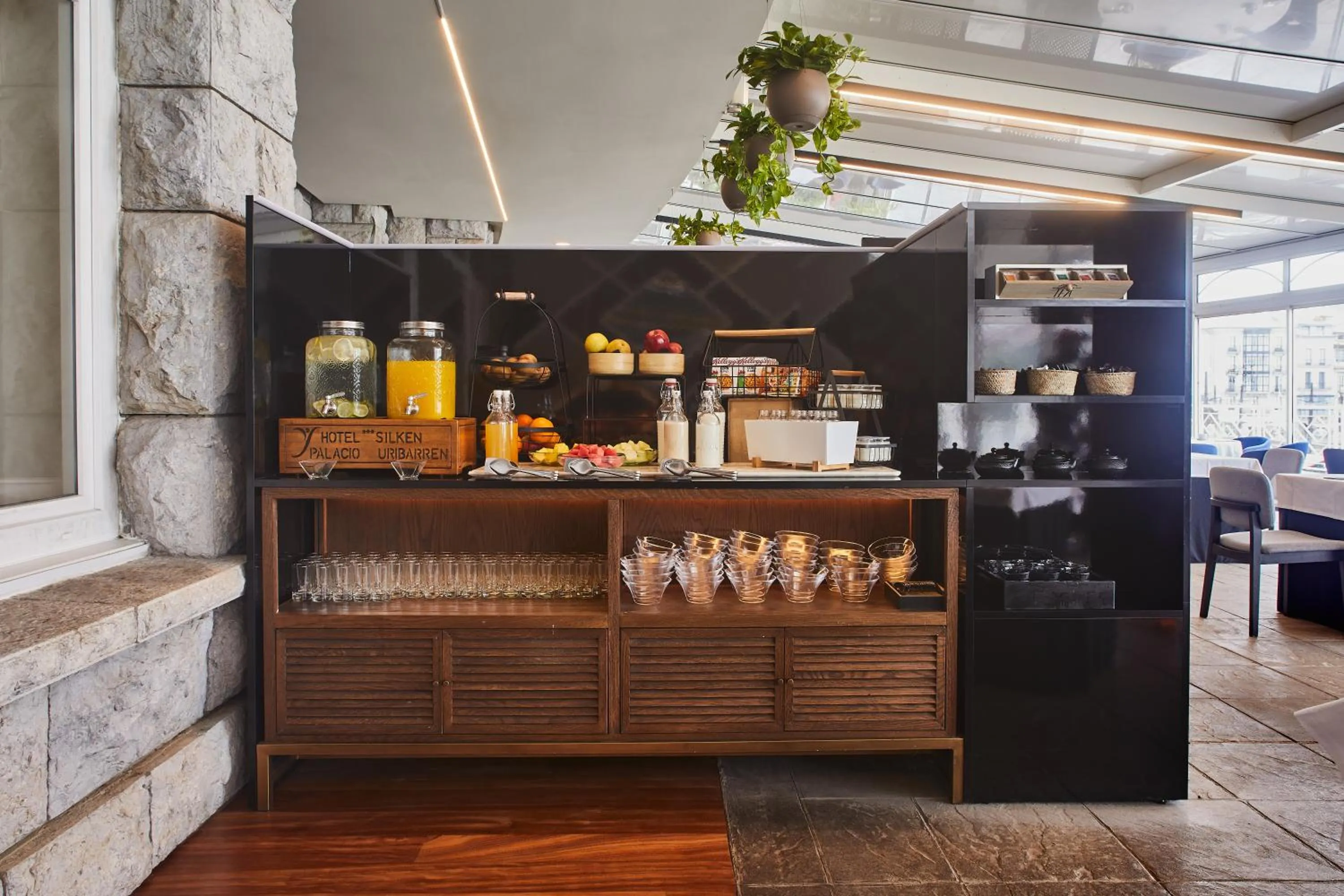 Buffet breakfast in Hotel Silken Palacio Uribarren