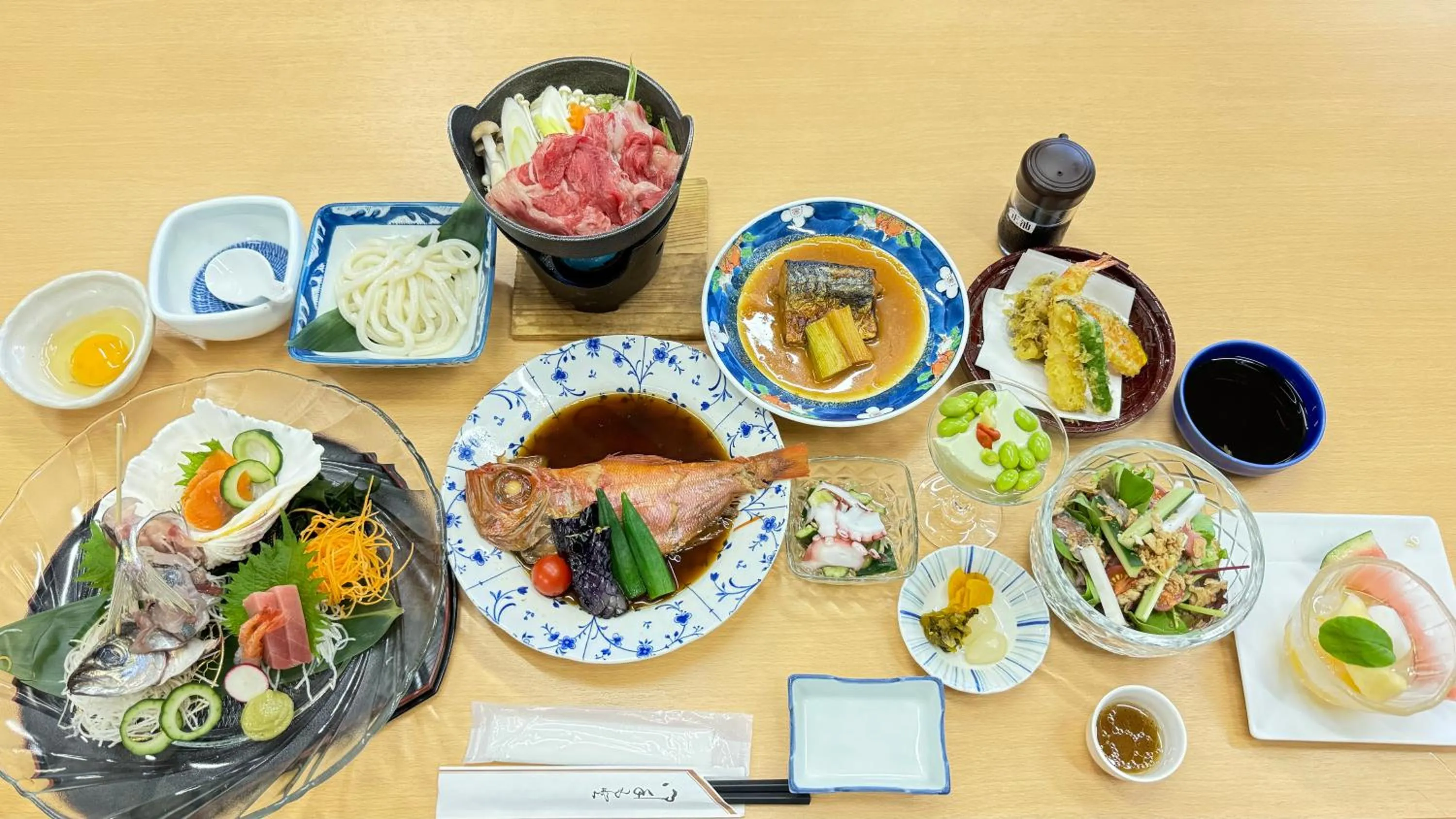 Dinner in Izu Atagawa Onsen Hotel Gyokuryu