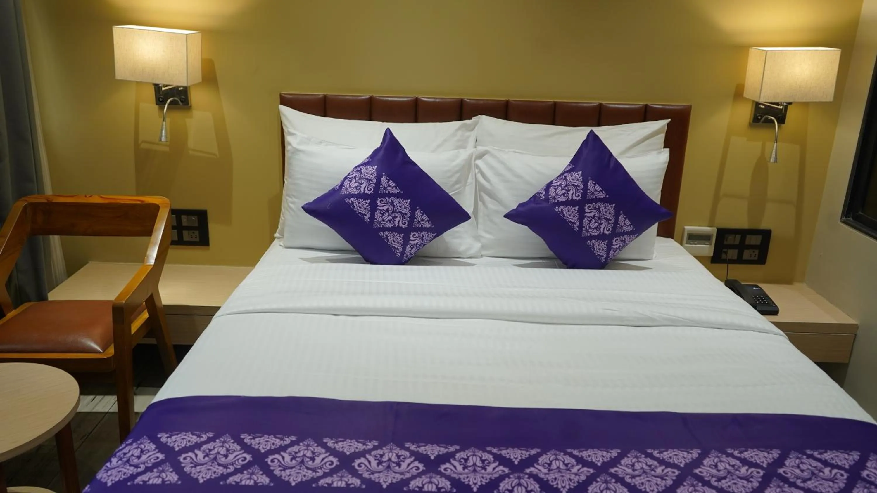 Bedroom, Bed in Purple Beds by VITS Dwarkesh, Surat