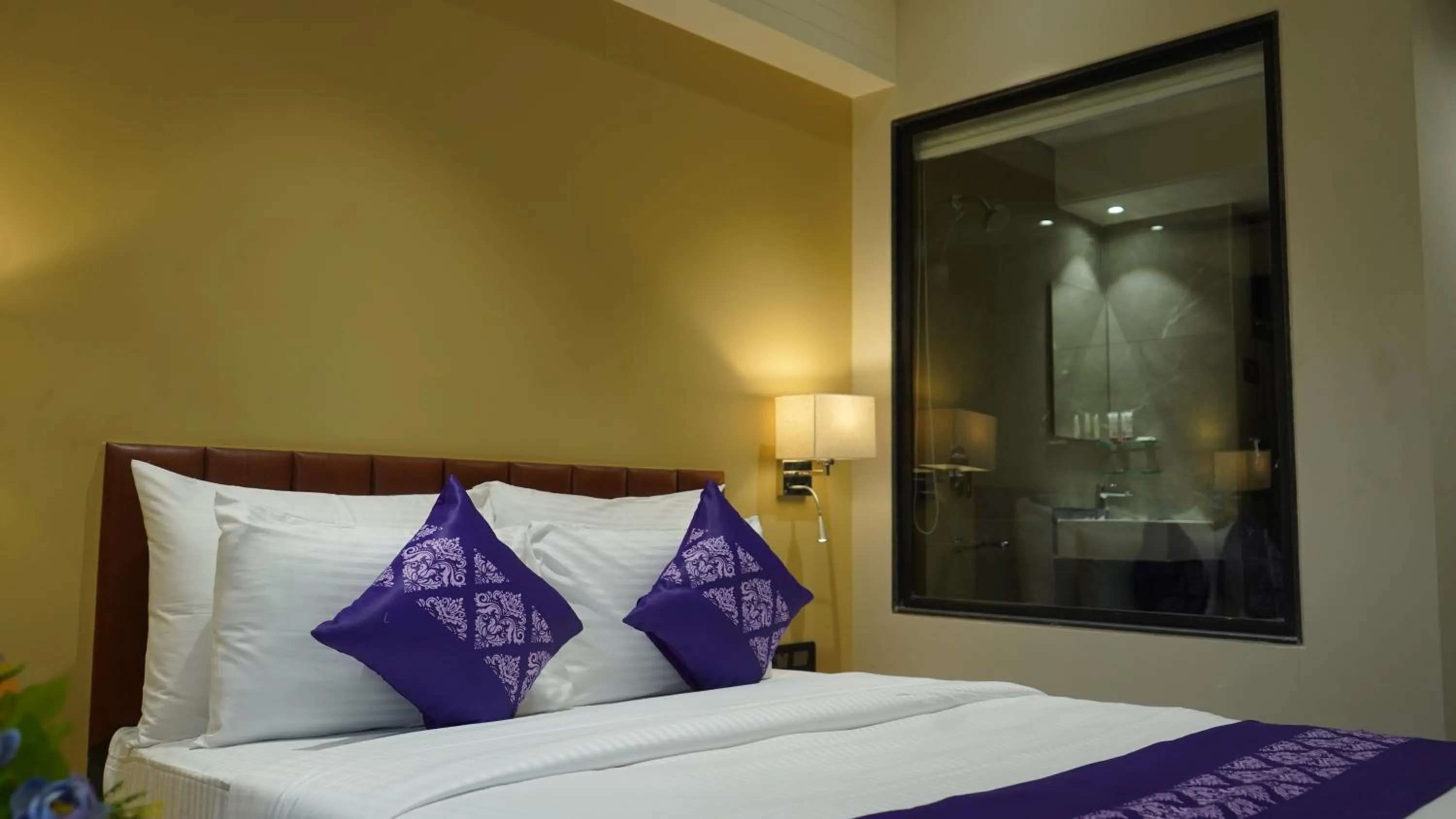 Photo of the whole room, Bed in Purple Beds by VITS Dwarkesh, Surat