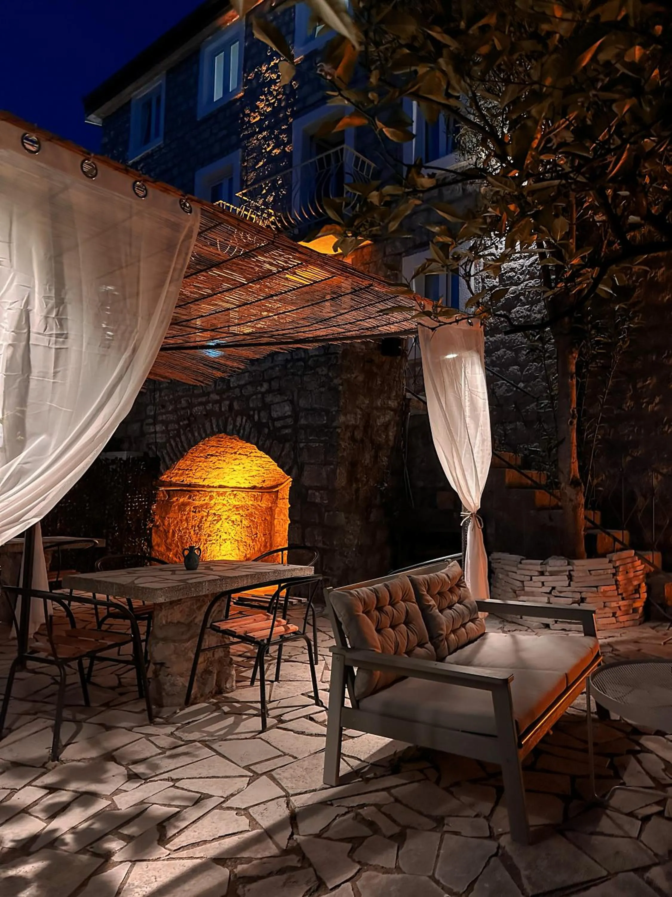 Night in Serenita Stone House