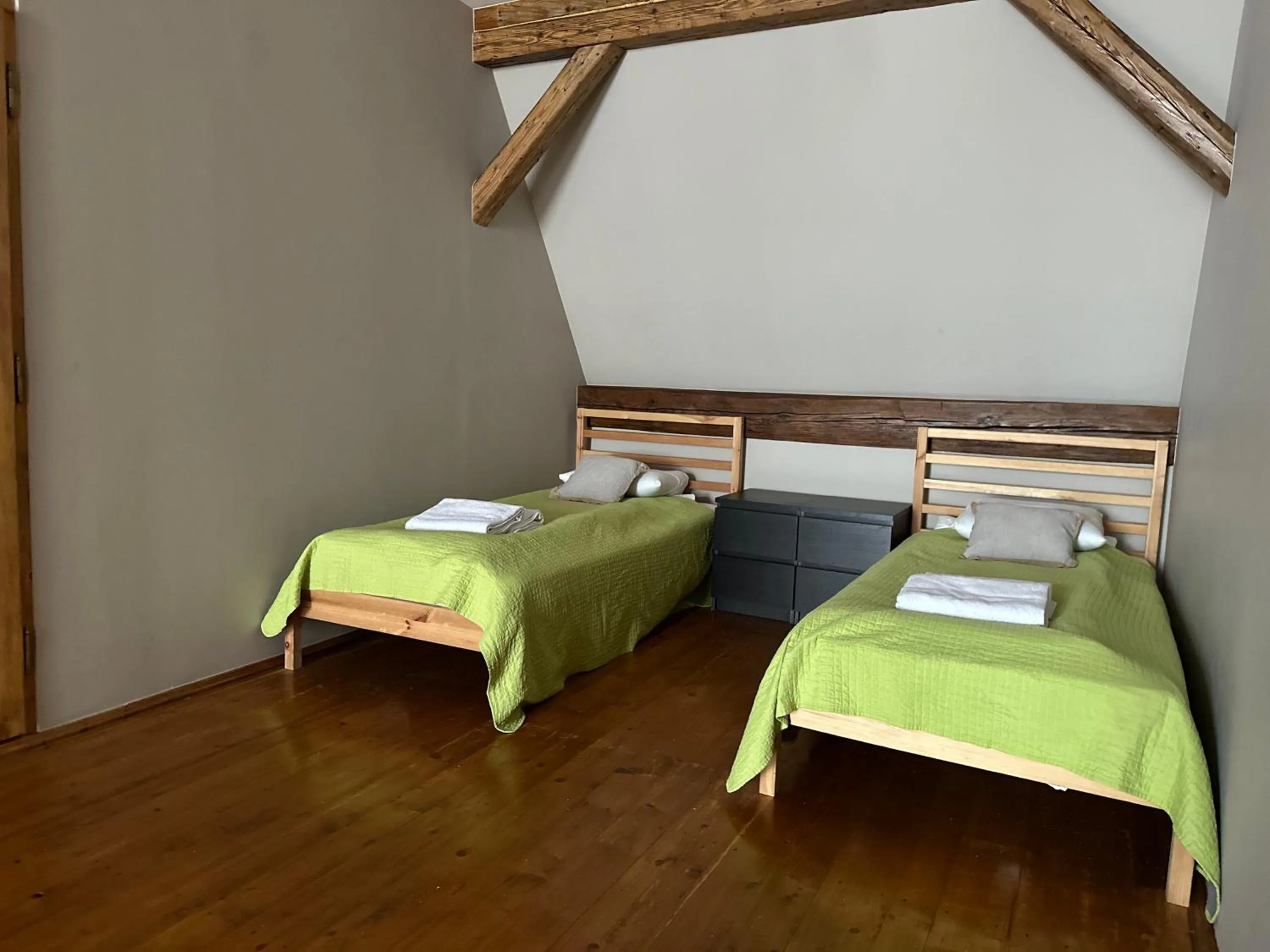 Bed in The Spiski Palace Apartments