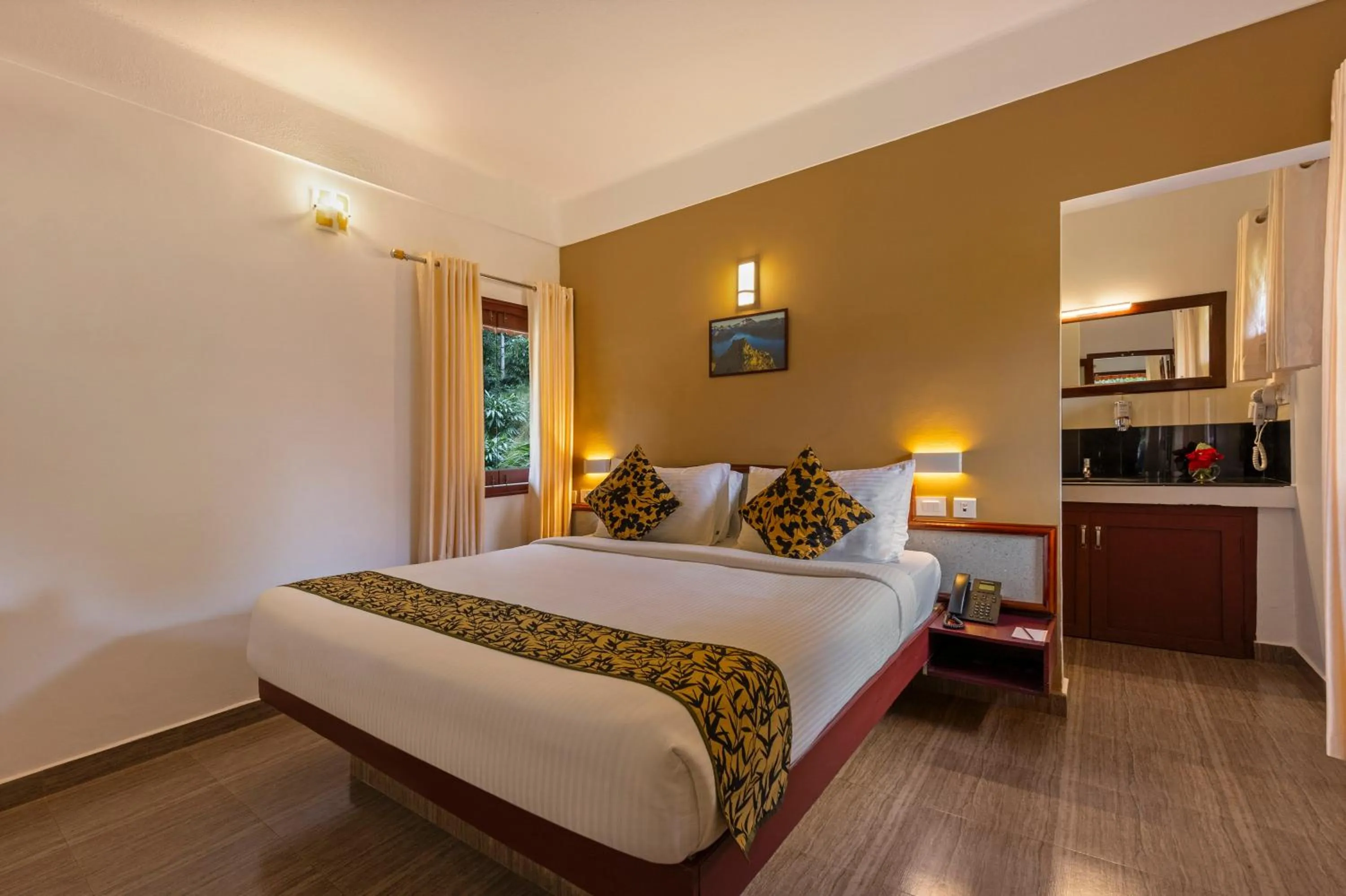 Bed in Sterling Vythiri Wayanad