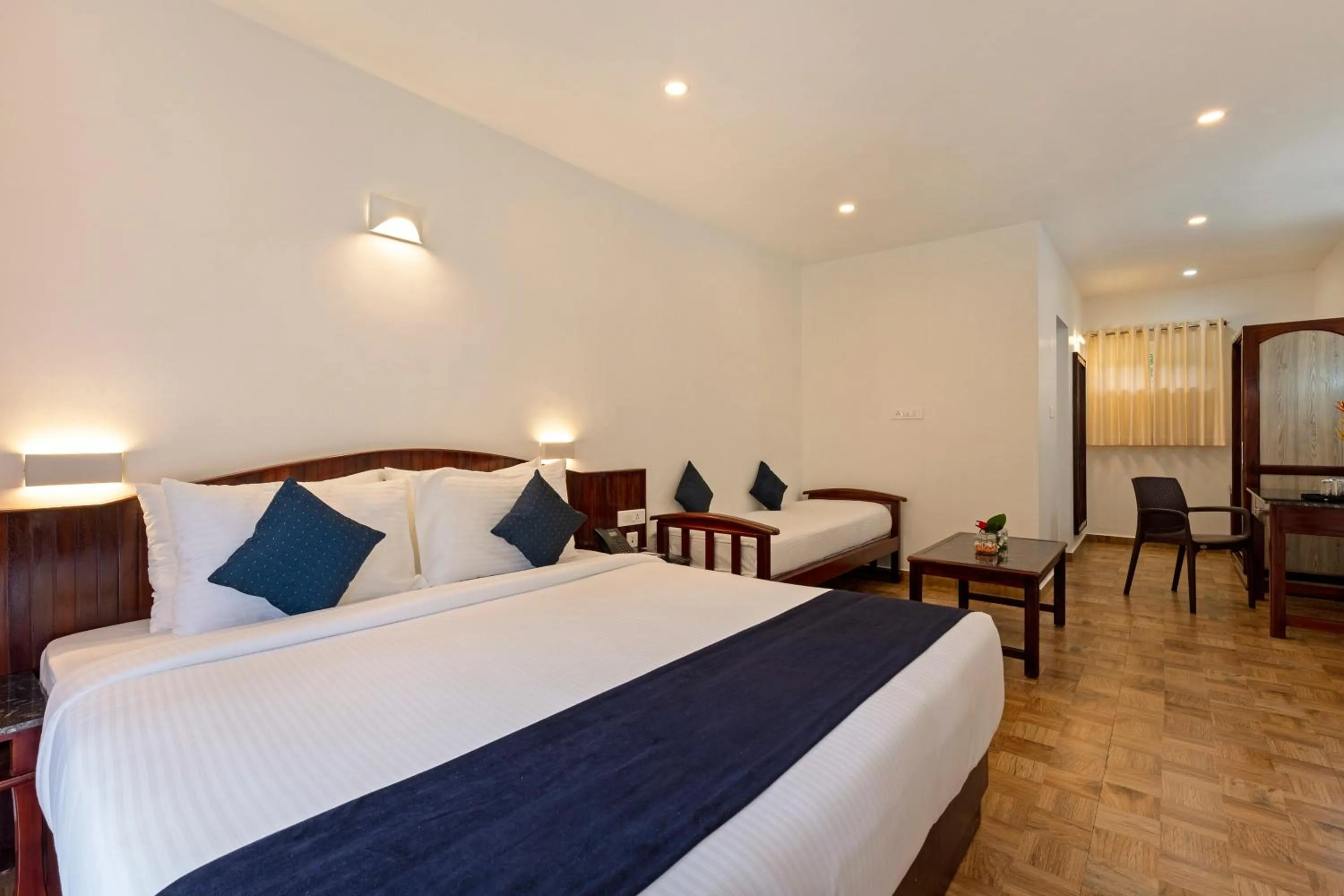 Bed in Sterling Vythiri Wayanad