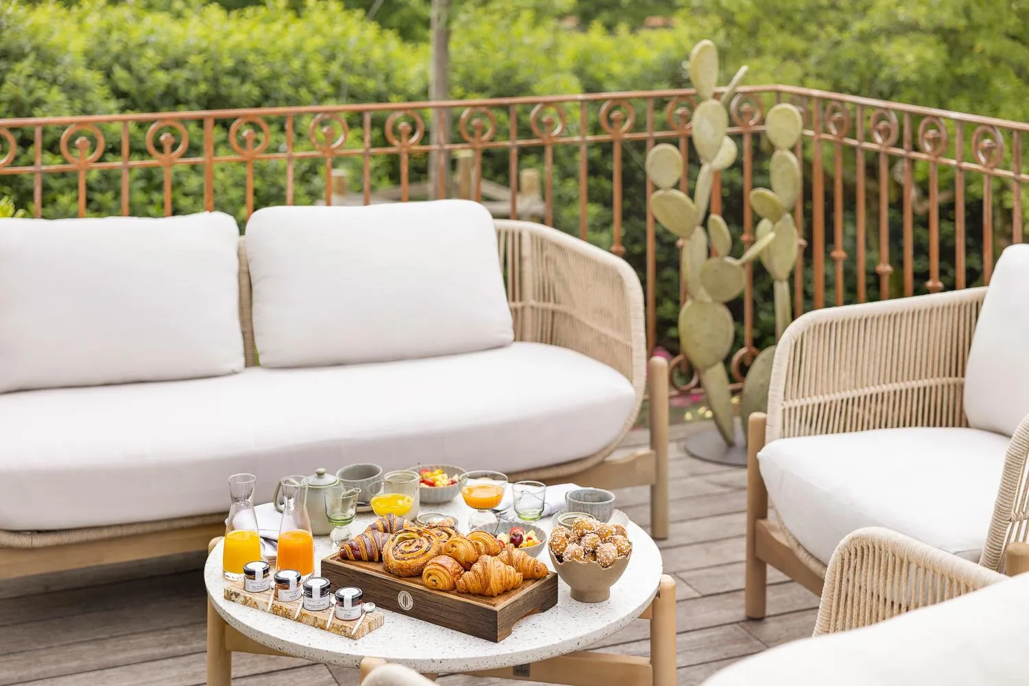 Breakfast in La Nauve, Hôtel & Jardin - Relais & Châteaux