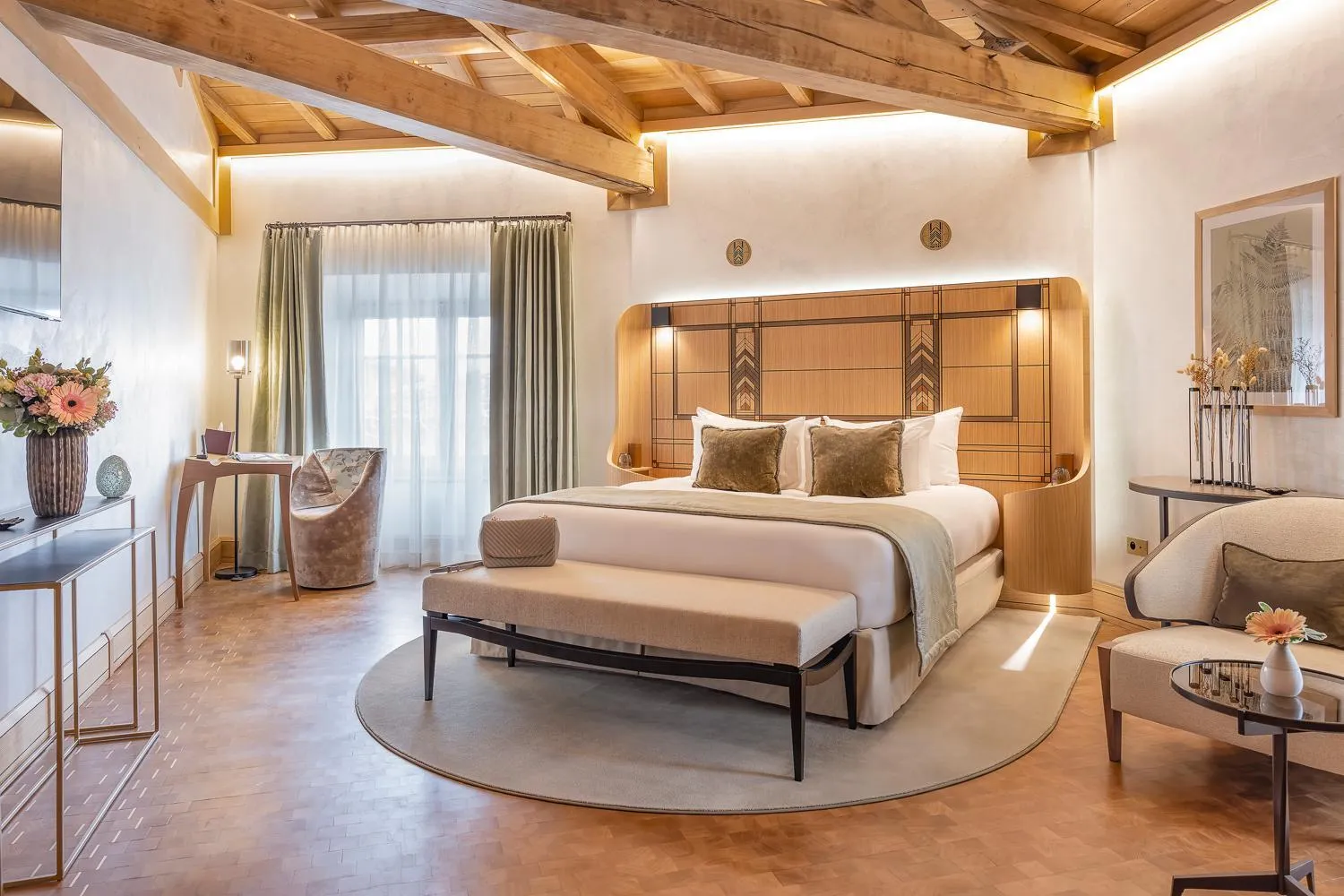 Bedroom, Bed in La Nauve, Hôtel & Jardin - Relais & Châteaux