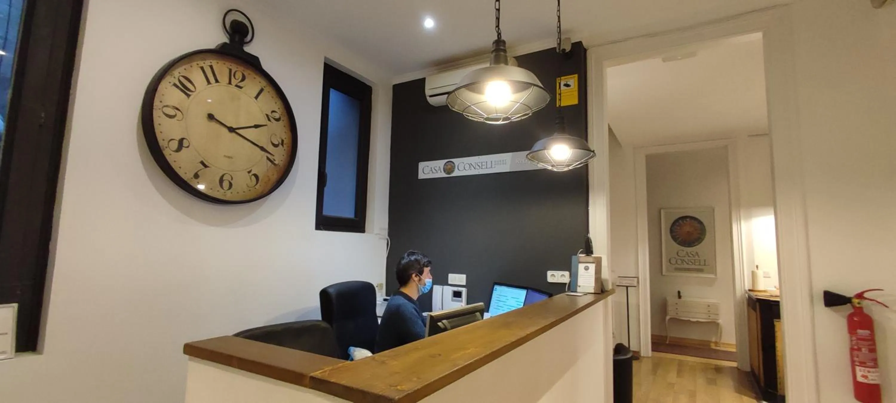 Lobby or reception in Casa Consell Gran Via, Guest House