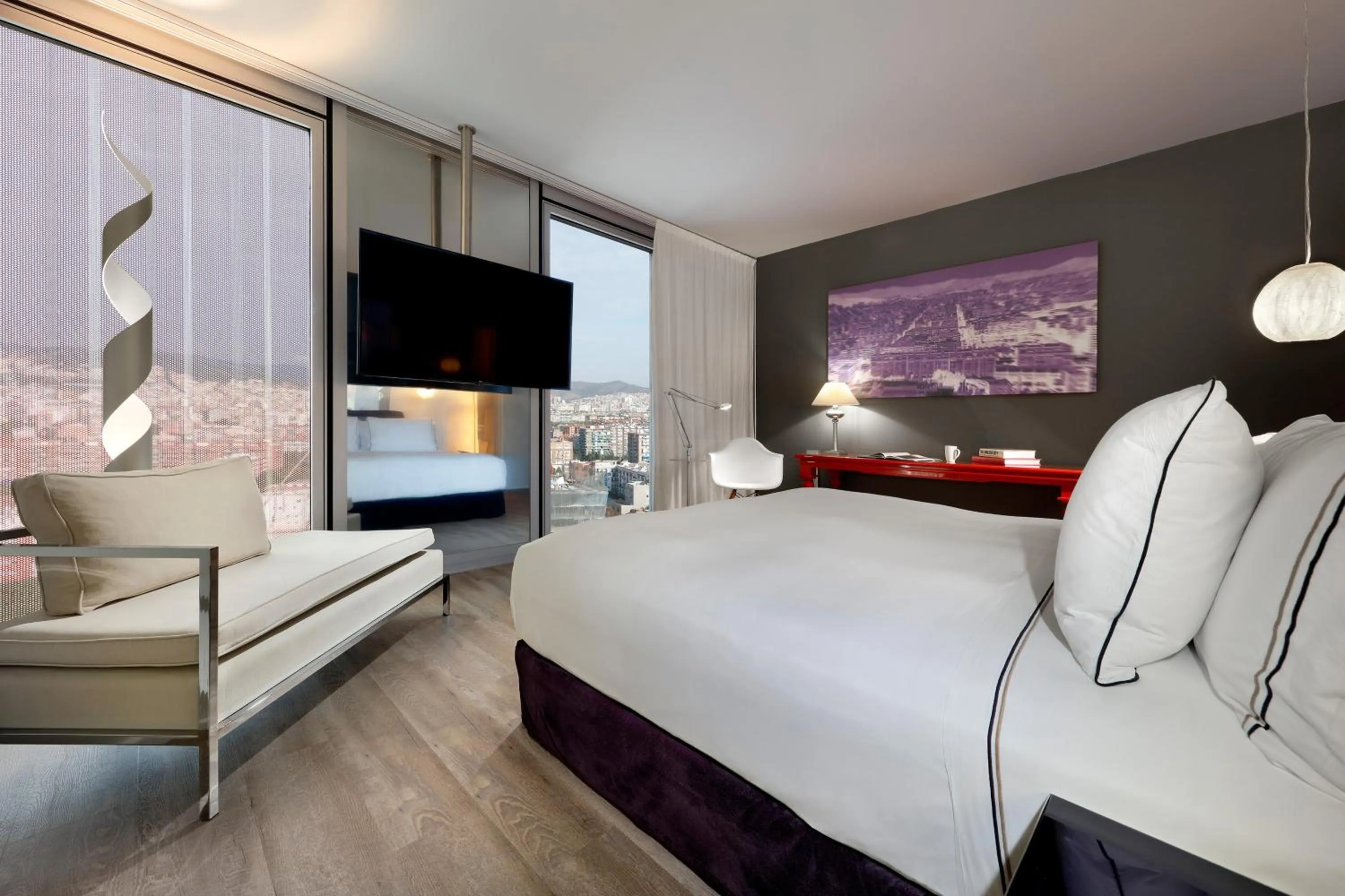 Bed in Melia Barcelona Sky 4* Sup