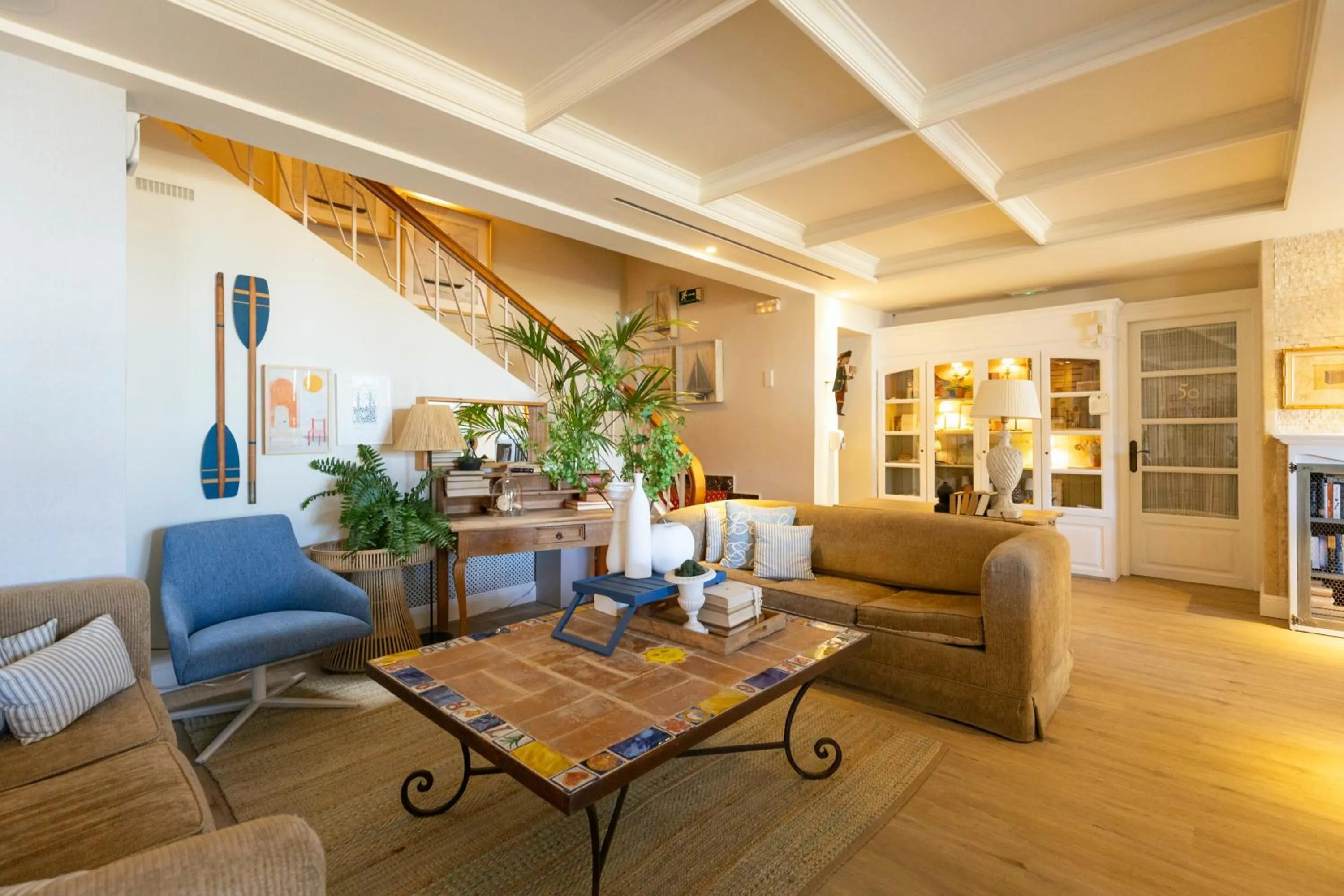 Lobby or reception in Hotel Los Ángeles Denia