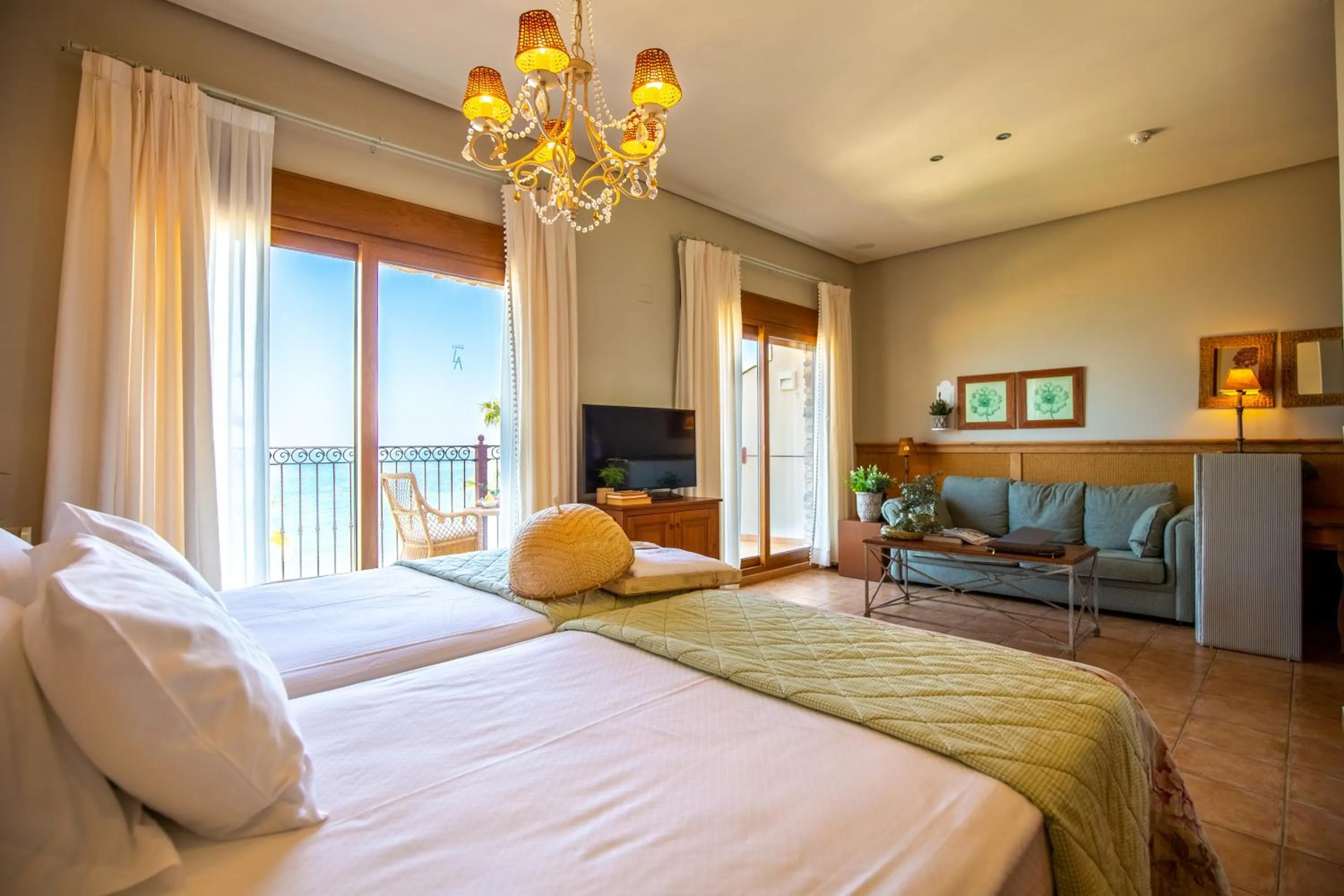 Bedroom, Bed in Hotel Los Ángeles Denia