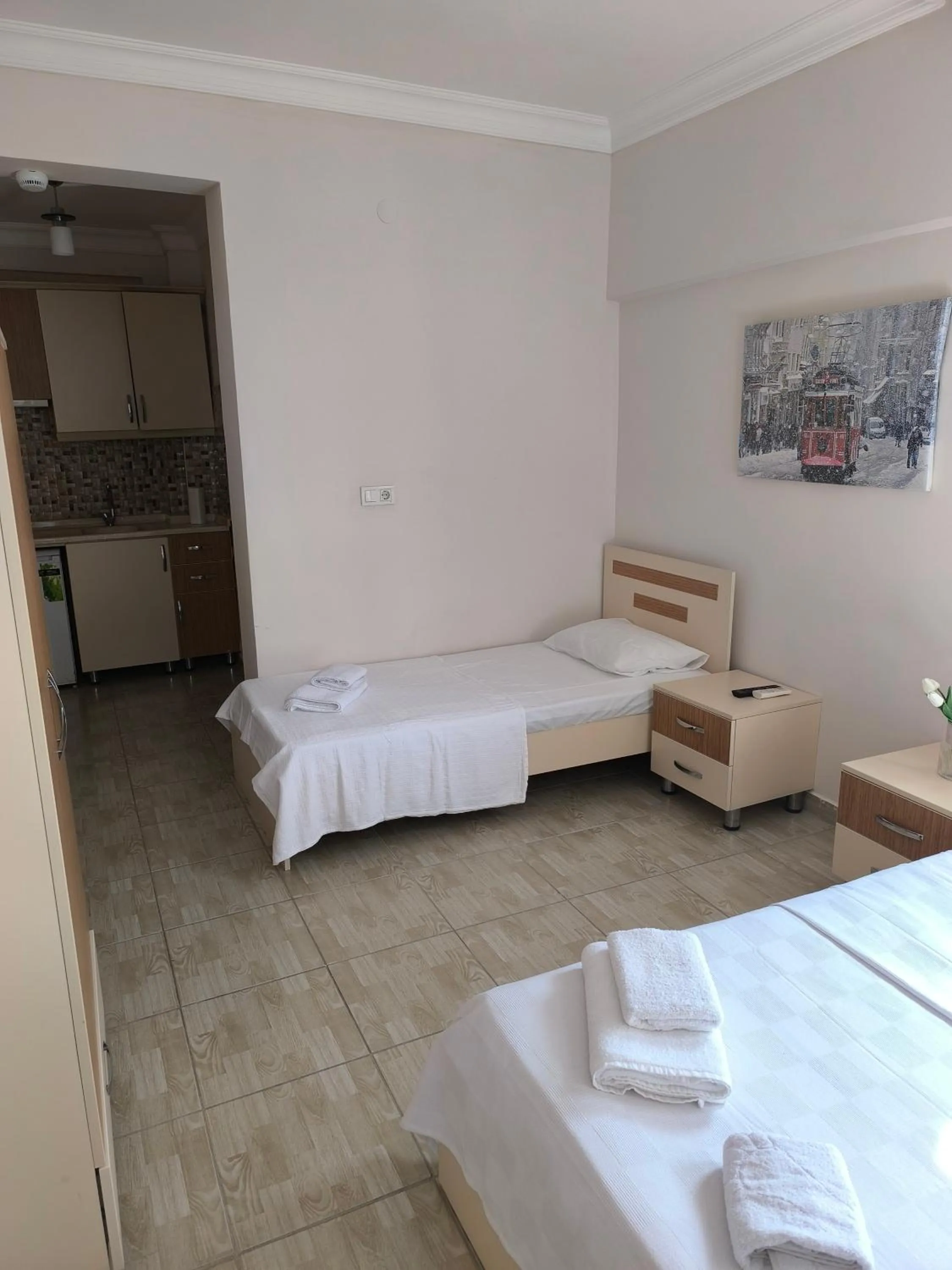 Bed in Avşar Apart Motel