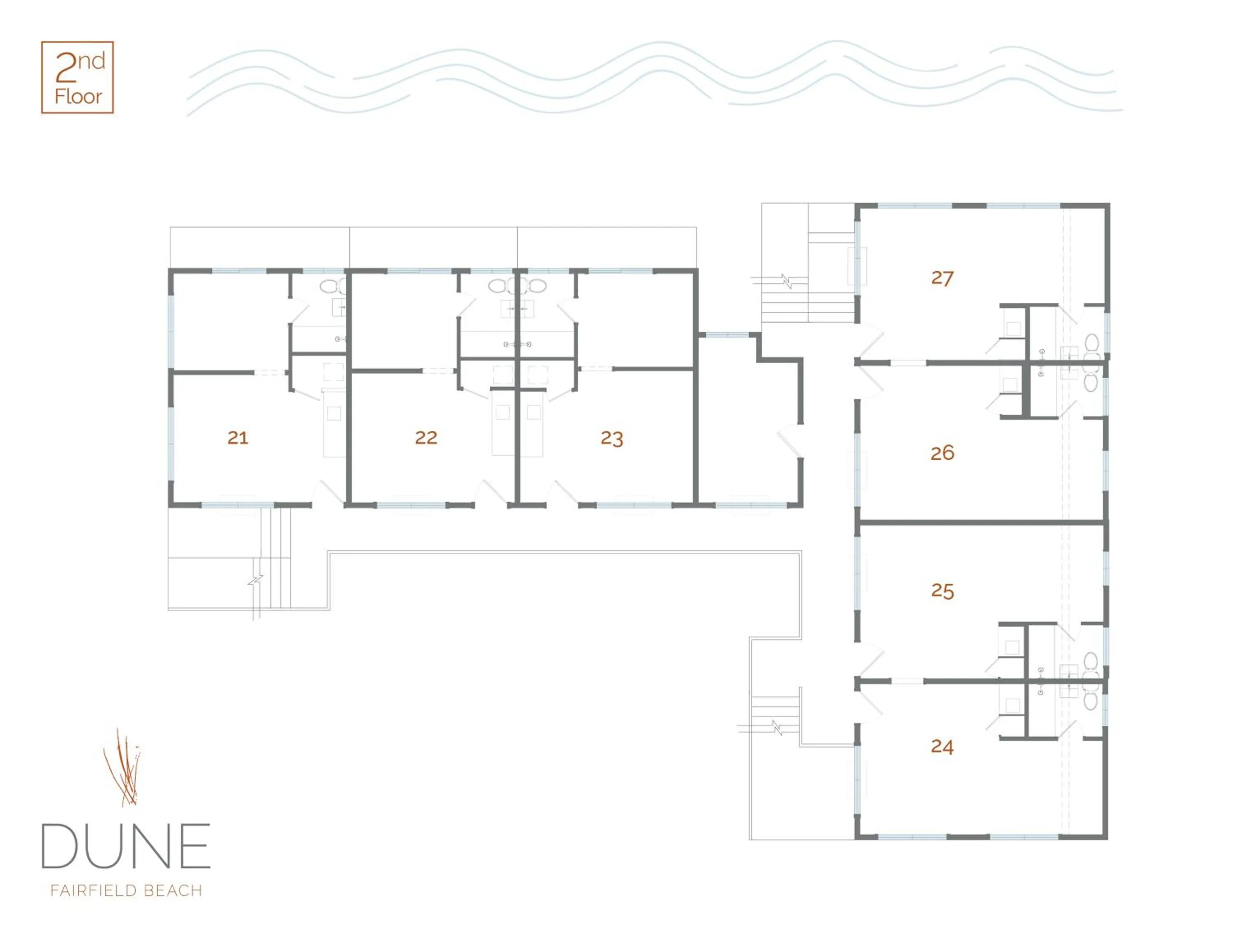 Floor plan in DUNE Fairfield Beach
