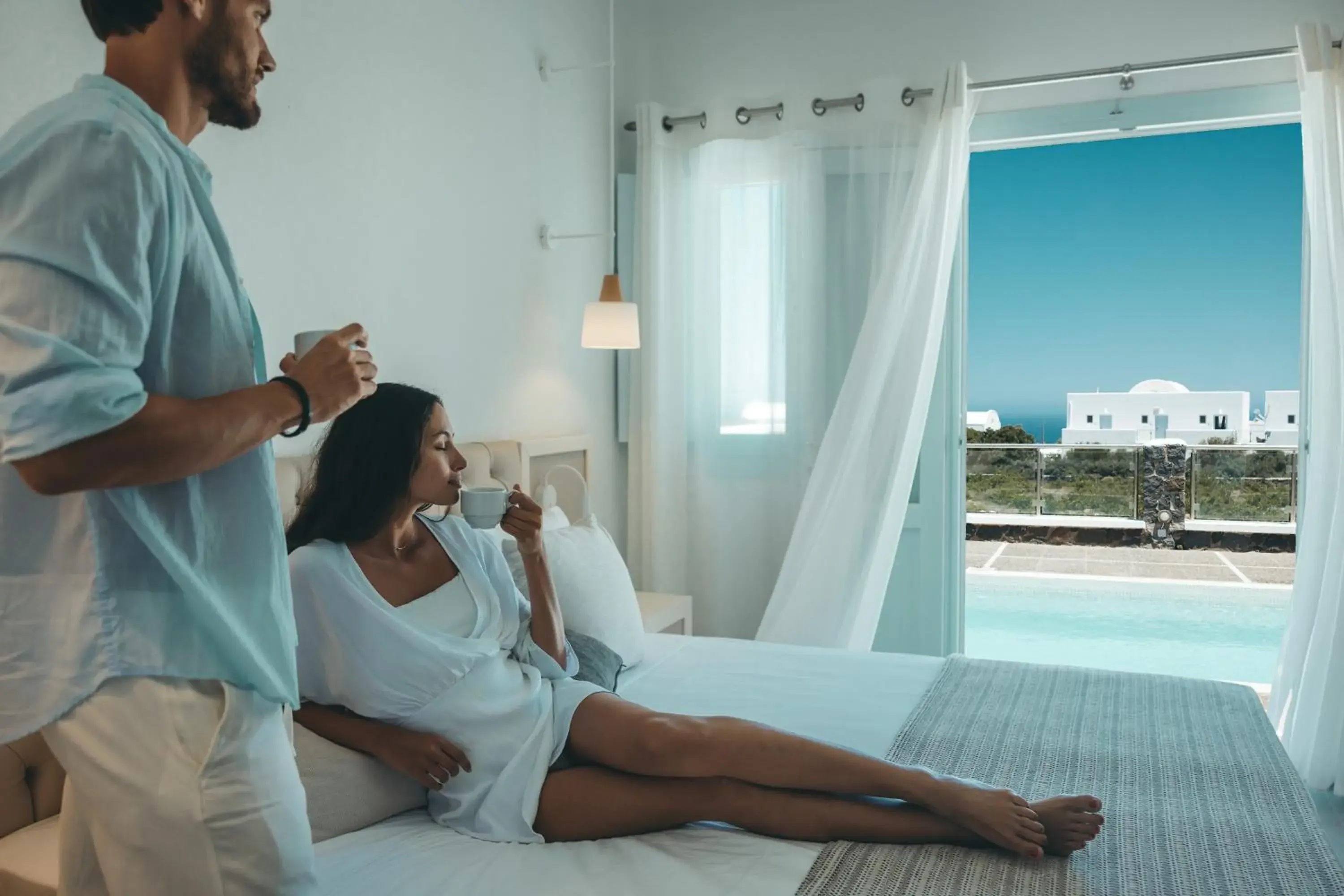 Bed in El Greco Resort & Spa Bed in El Greco Resort & Spa