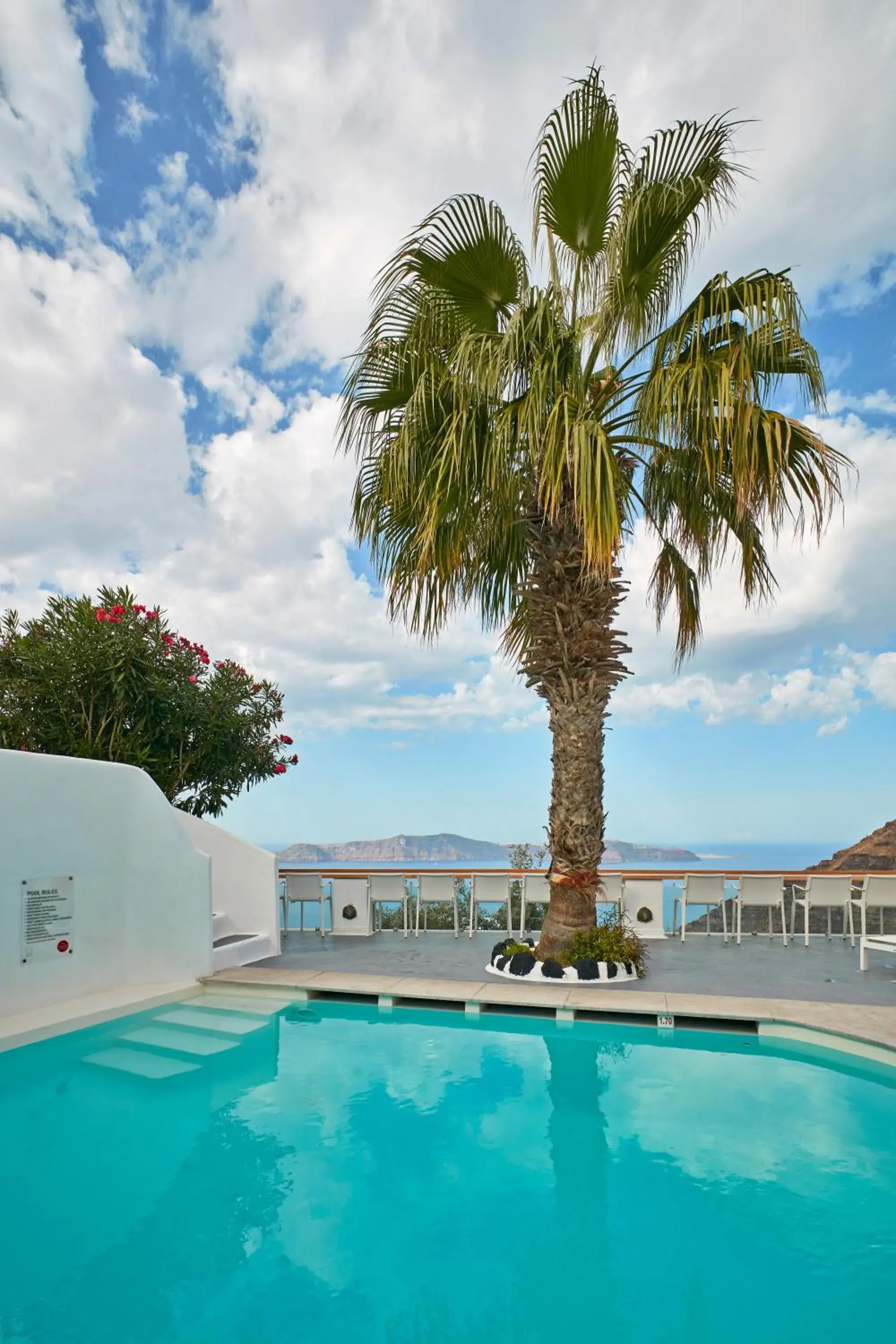 Pool view in Cliff Side Suites Pool view in Cliff Side Suites