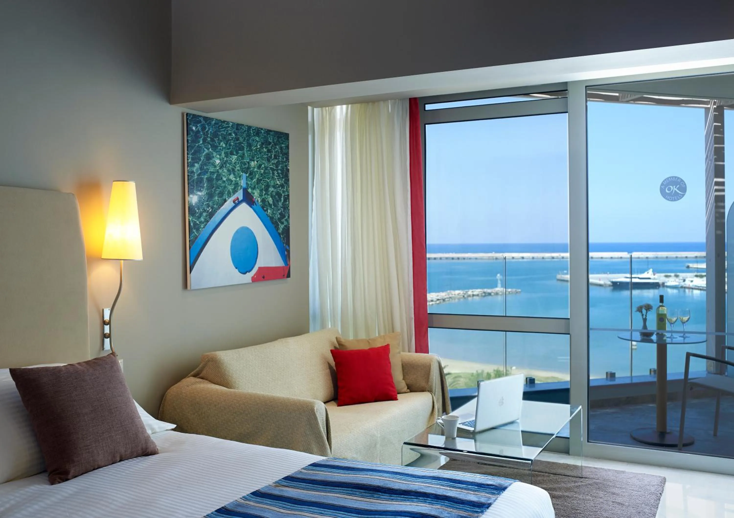 Photo of the whole room, Bed in Kyma Suites Beach Hotel