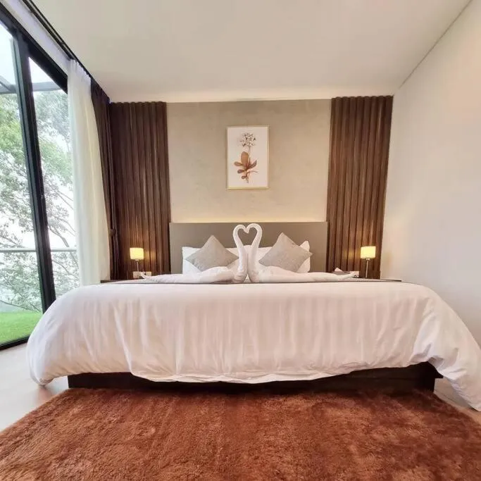 Bed in Villa Daun at Dago Village