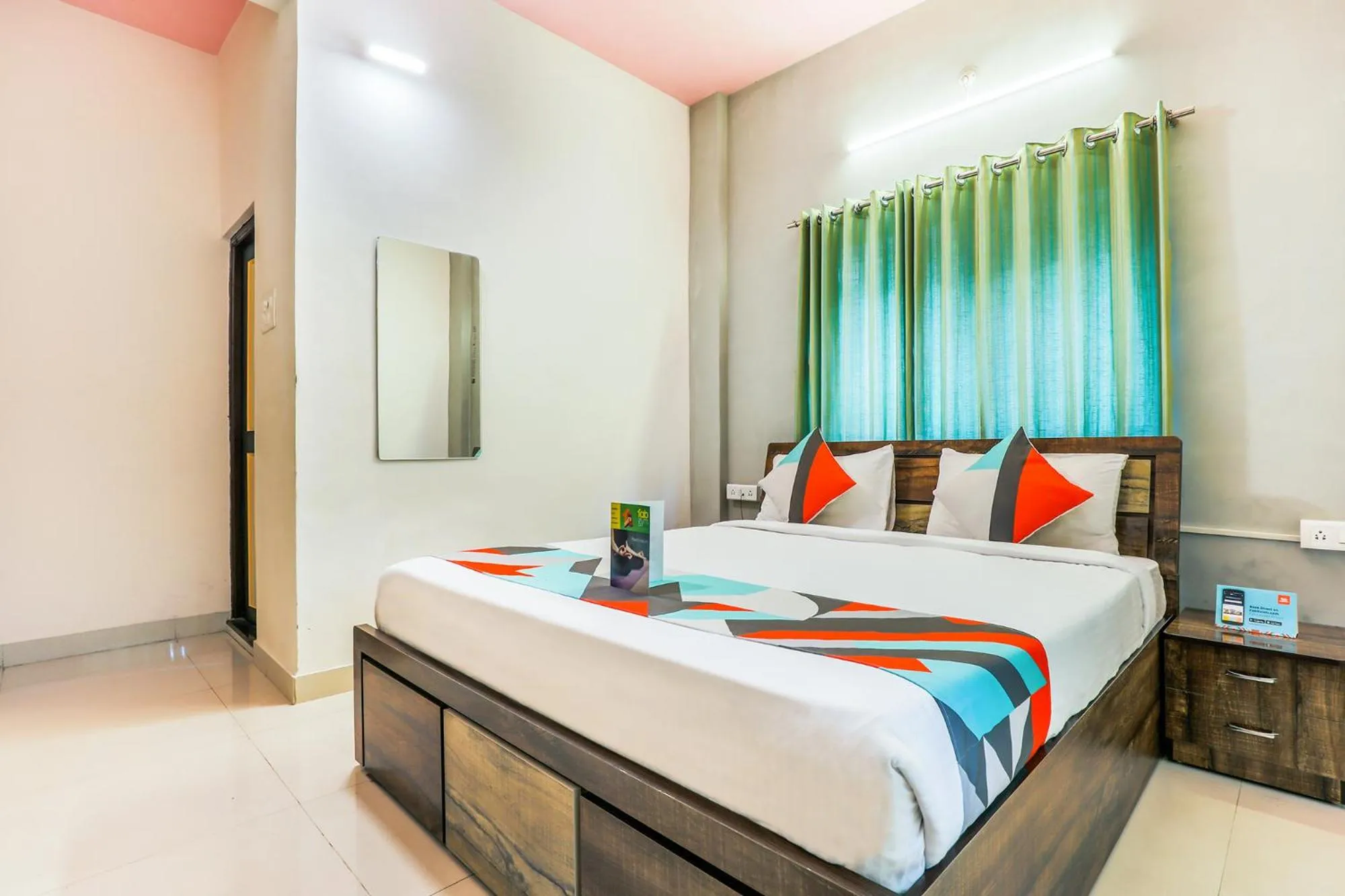 Photo of the whole room, Bed in FabExpress Diamond Residency - Airport road