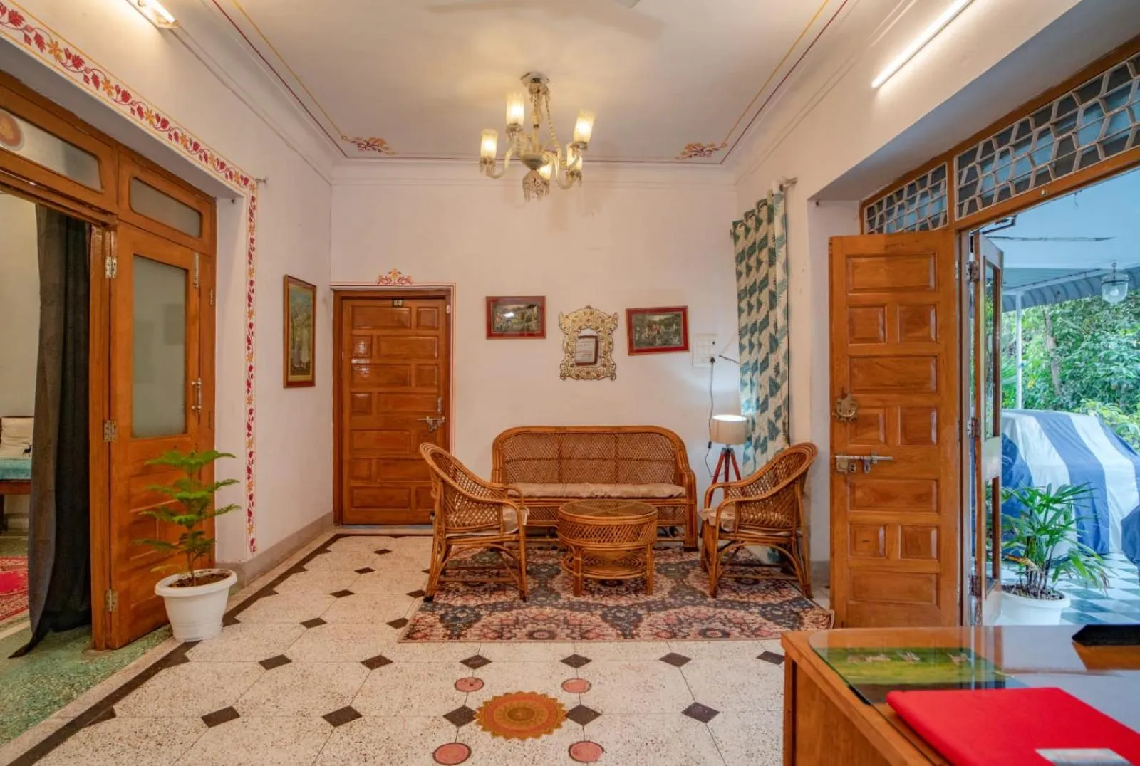 Lobby or reception in Hotel Ambavgarh Palace