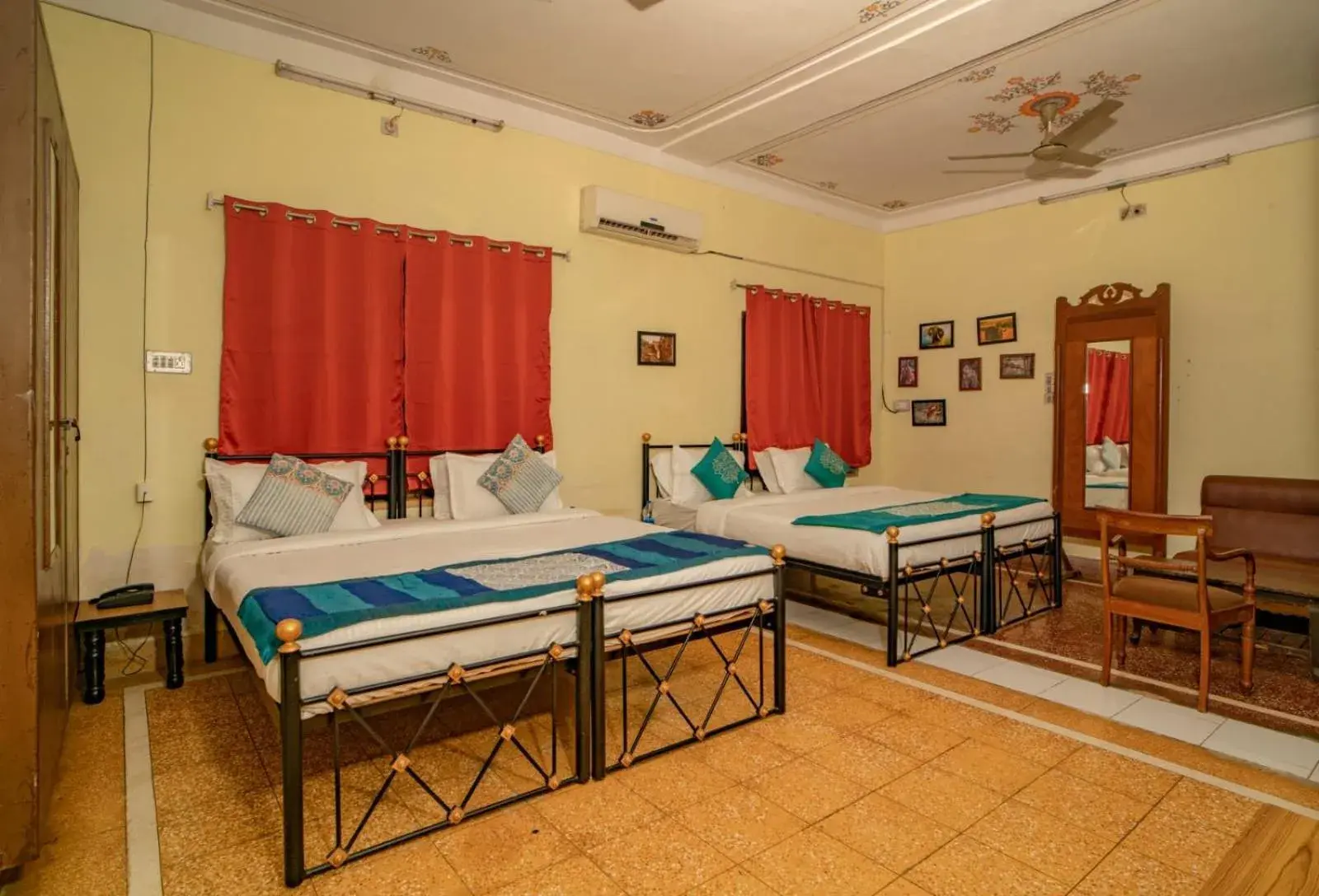 Photo of the whole room, Bed in Hotel Ambavgarh Palace Photo of the whole room, Bed in Hotel Ambavgarh Palace