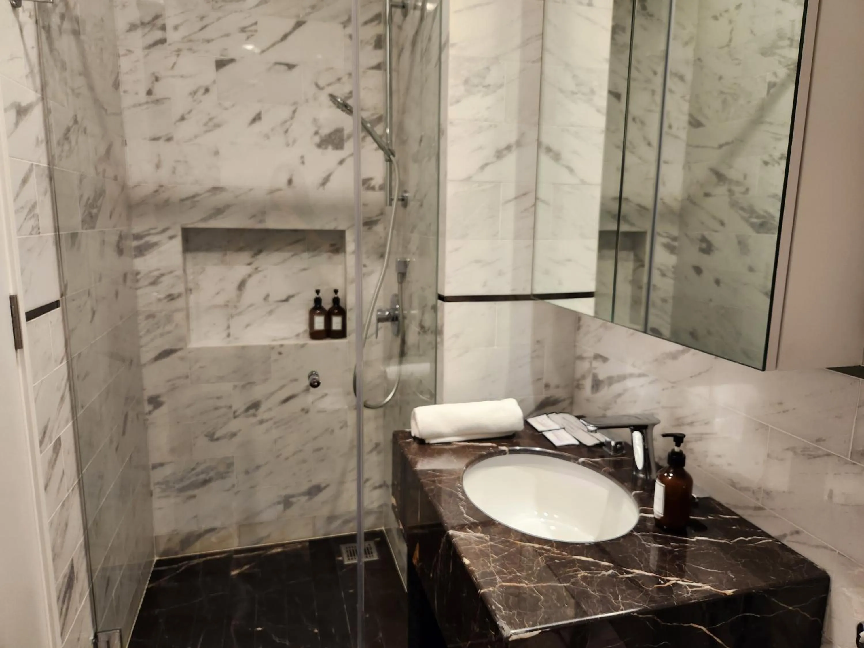 Shower in The Platinum 2 Premium Suite by Reluxe