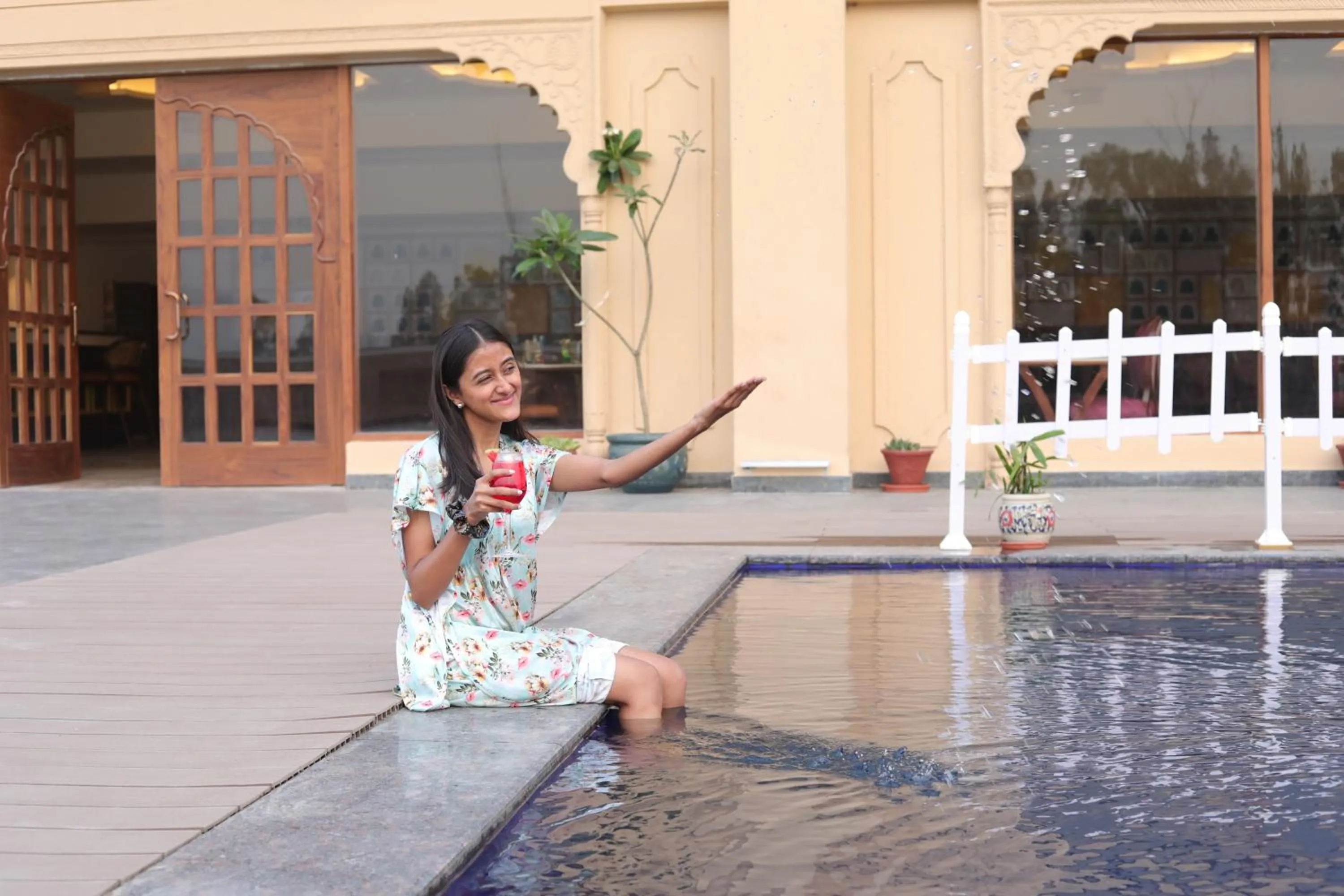 Swimming pool in Regenta City Vilas Palace Ambala