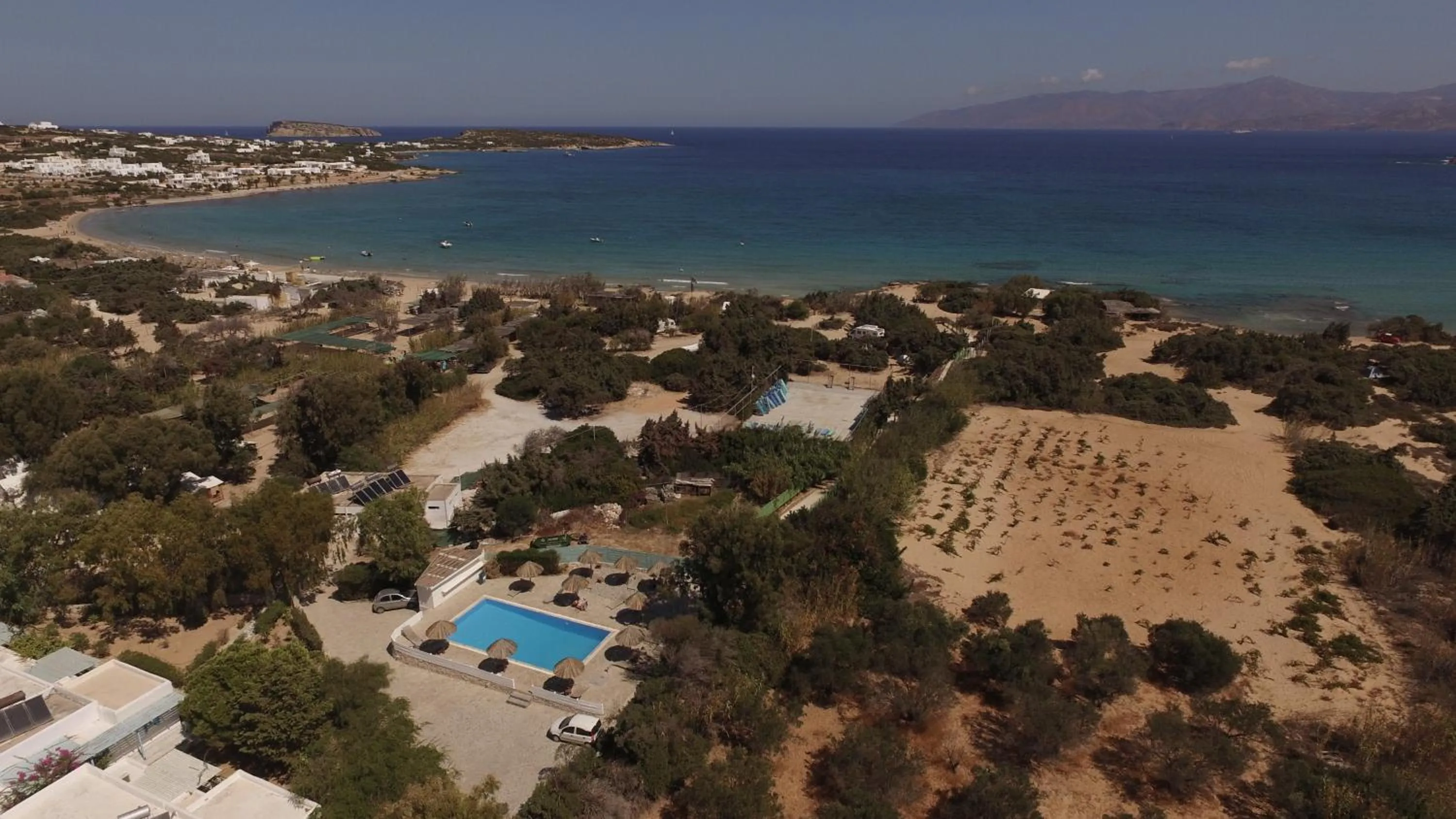 Property building in Surfing Beach Village Paros