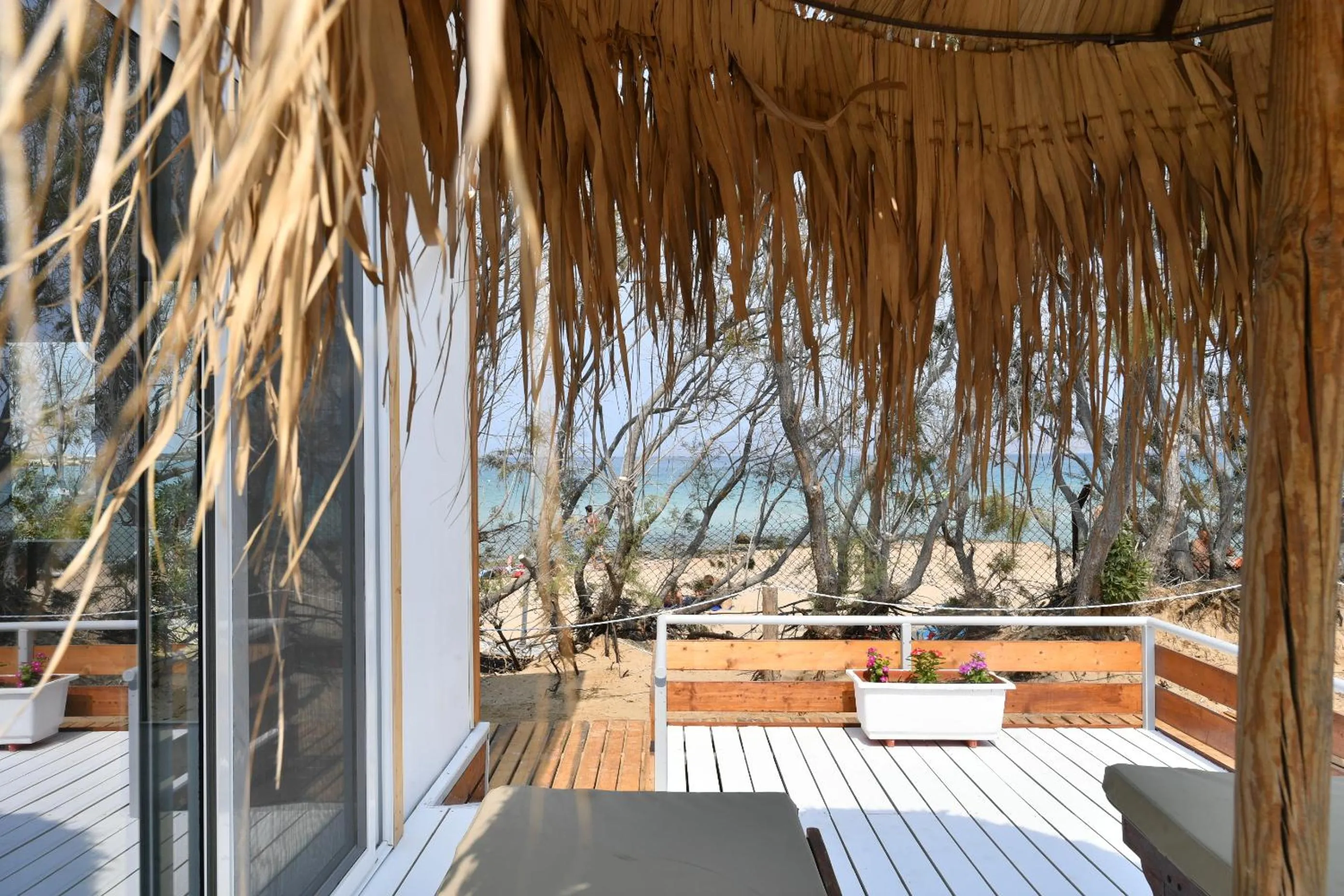 Balcony/Terrace in Surfing Beach Village Paros