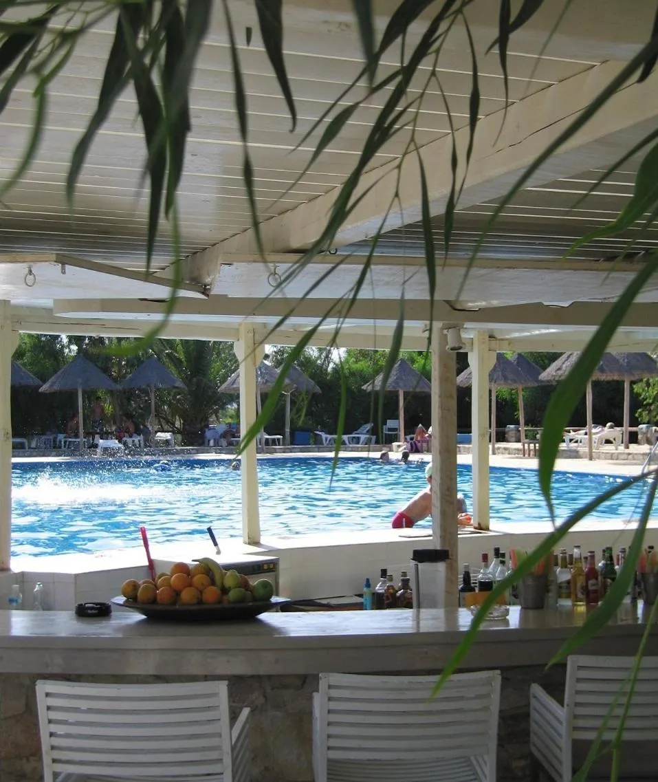 Swimming pool in Surfing Beach Village Paros