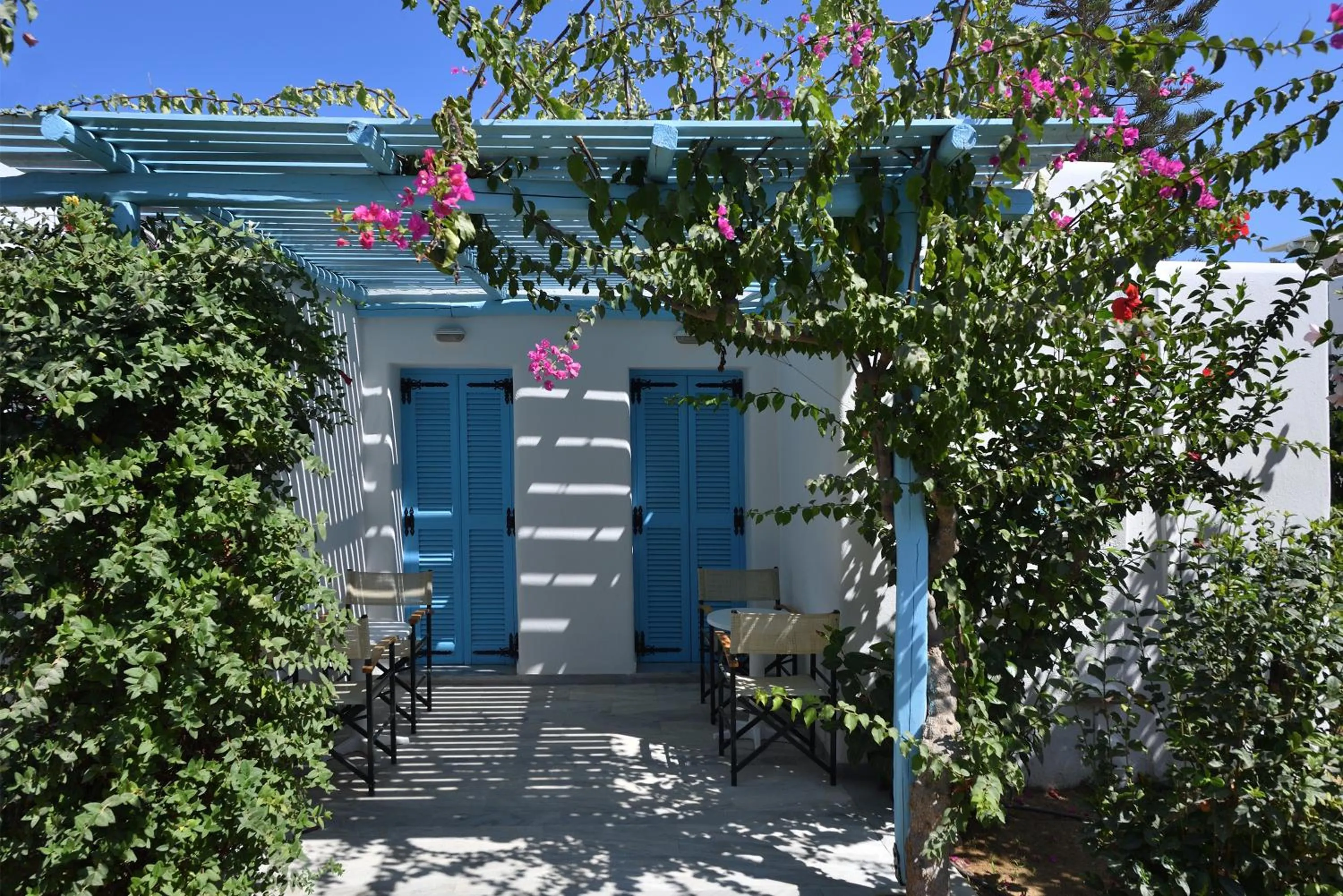 Garden in Surfing Beach Village Paros