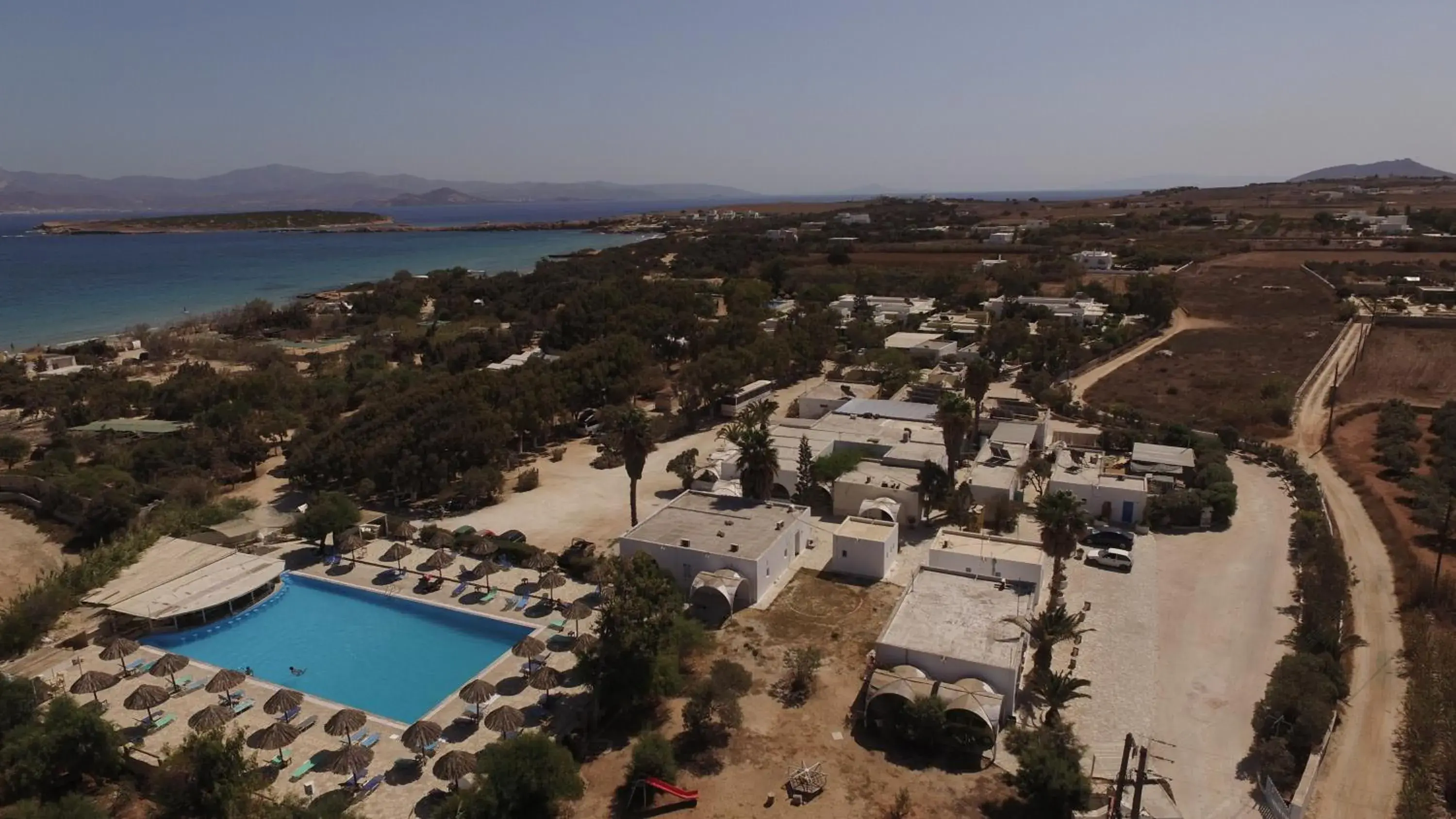 Property building in Surfing Beach Village Paros Property building in Surfing Beach Village Paros