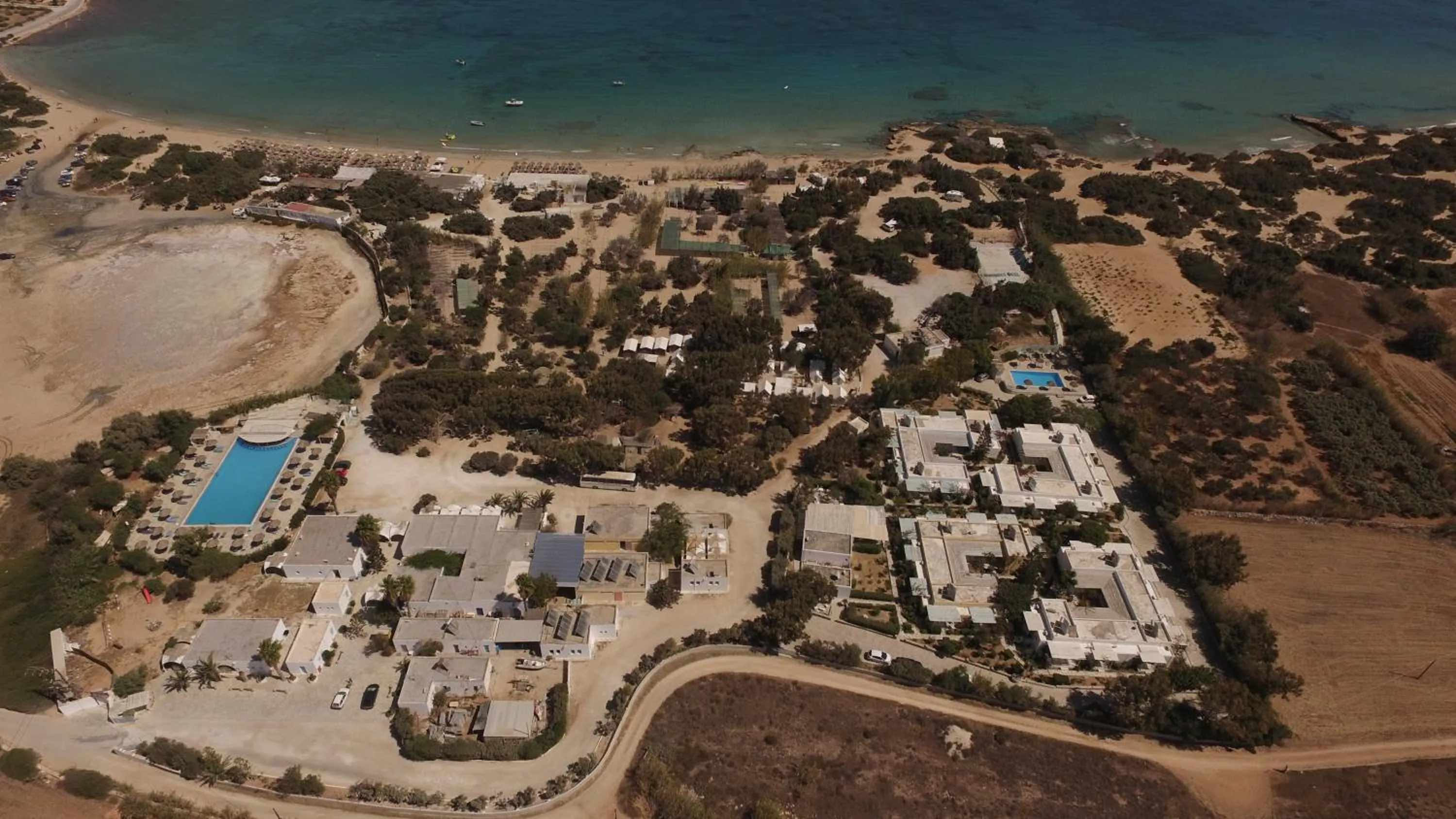 Property building in Surfing Beach Village Paros