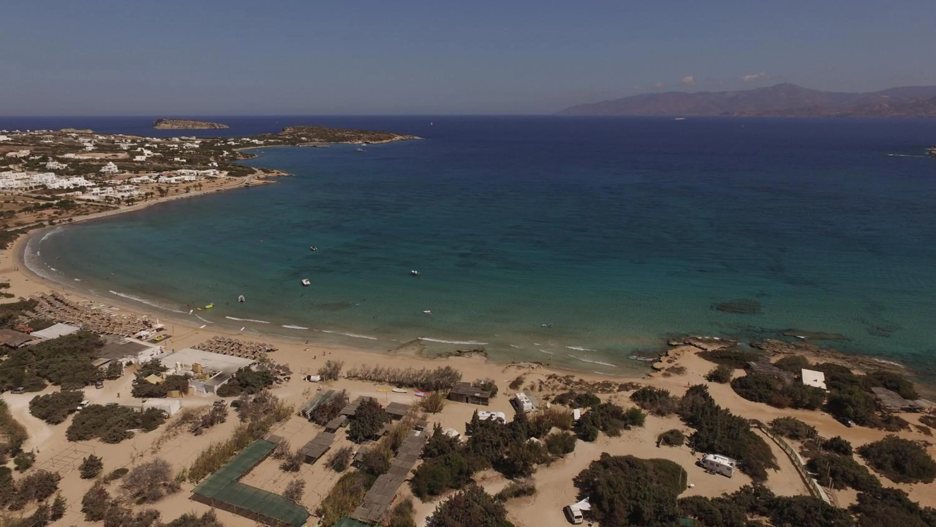Beach in Surfing Beach Village Paros