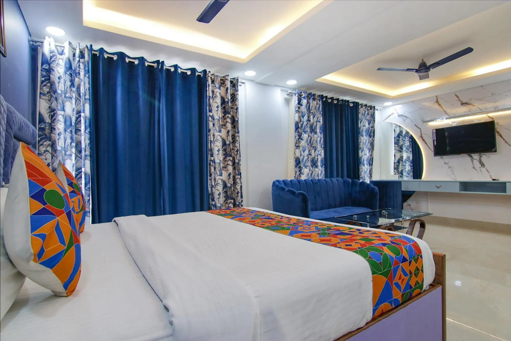 Bedroom, Bed in FabHotel Satyam International