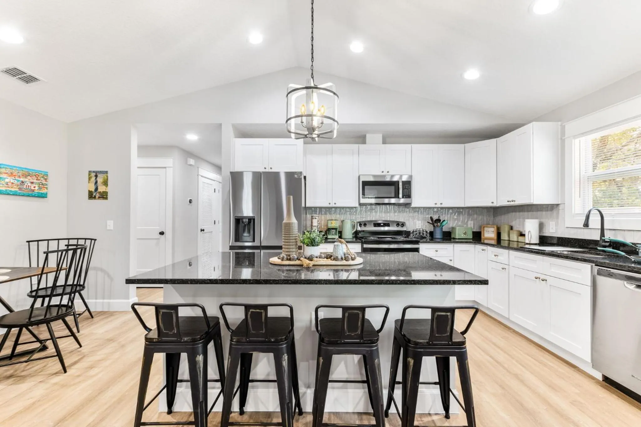 kitchen in Brand New Bungalow with King Bed Suites in St Aug