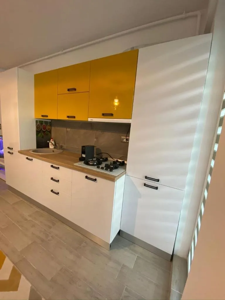 Kitchen or kitchenette in Apartamente Miramare by Alz