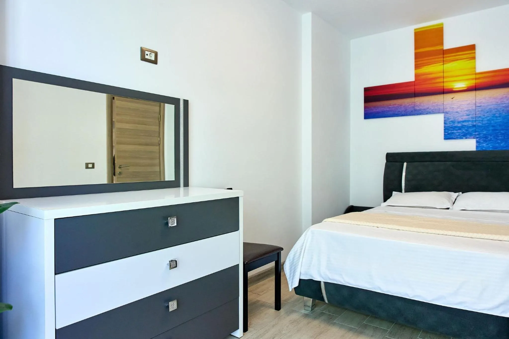 Bed in Apartamente Miramare by Alz