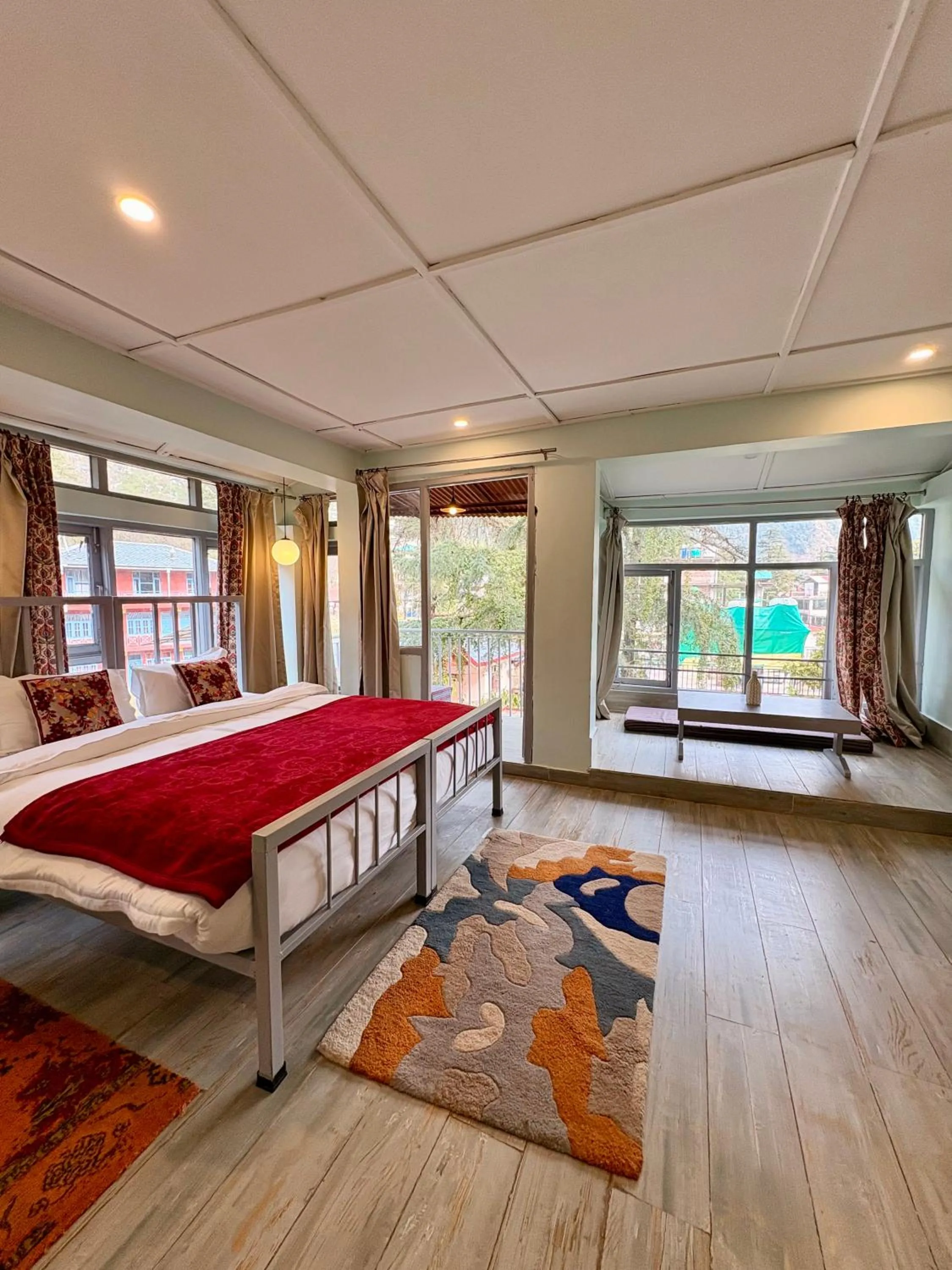 Photo of the whole room, Bed in Eevolve Dharamkot - An Eco Hostel