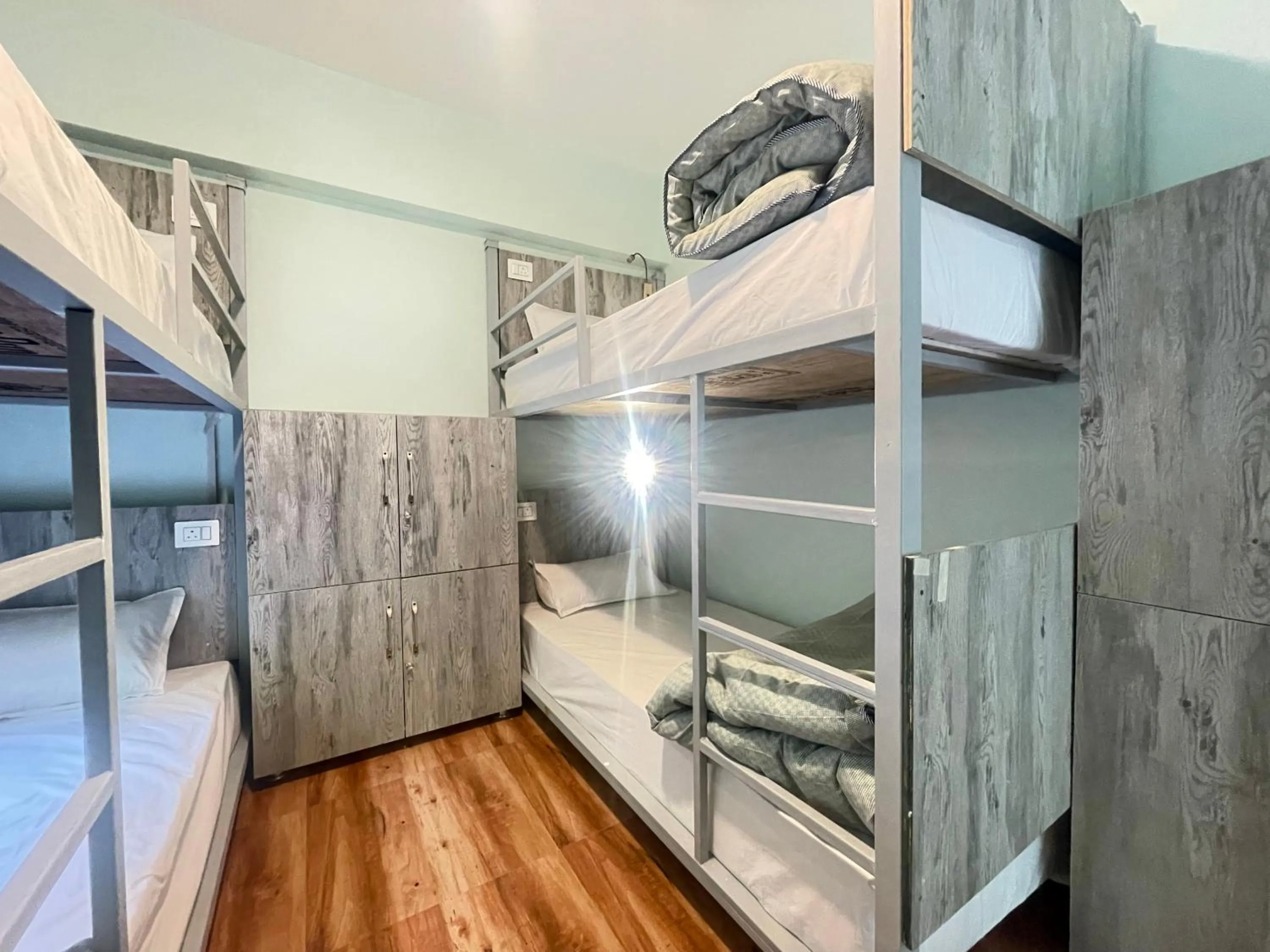 Photo of the whole room, Bed in Eevolve Dharamkot - An Eco Hostel