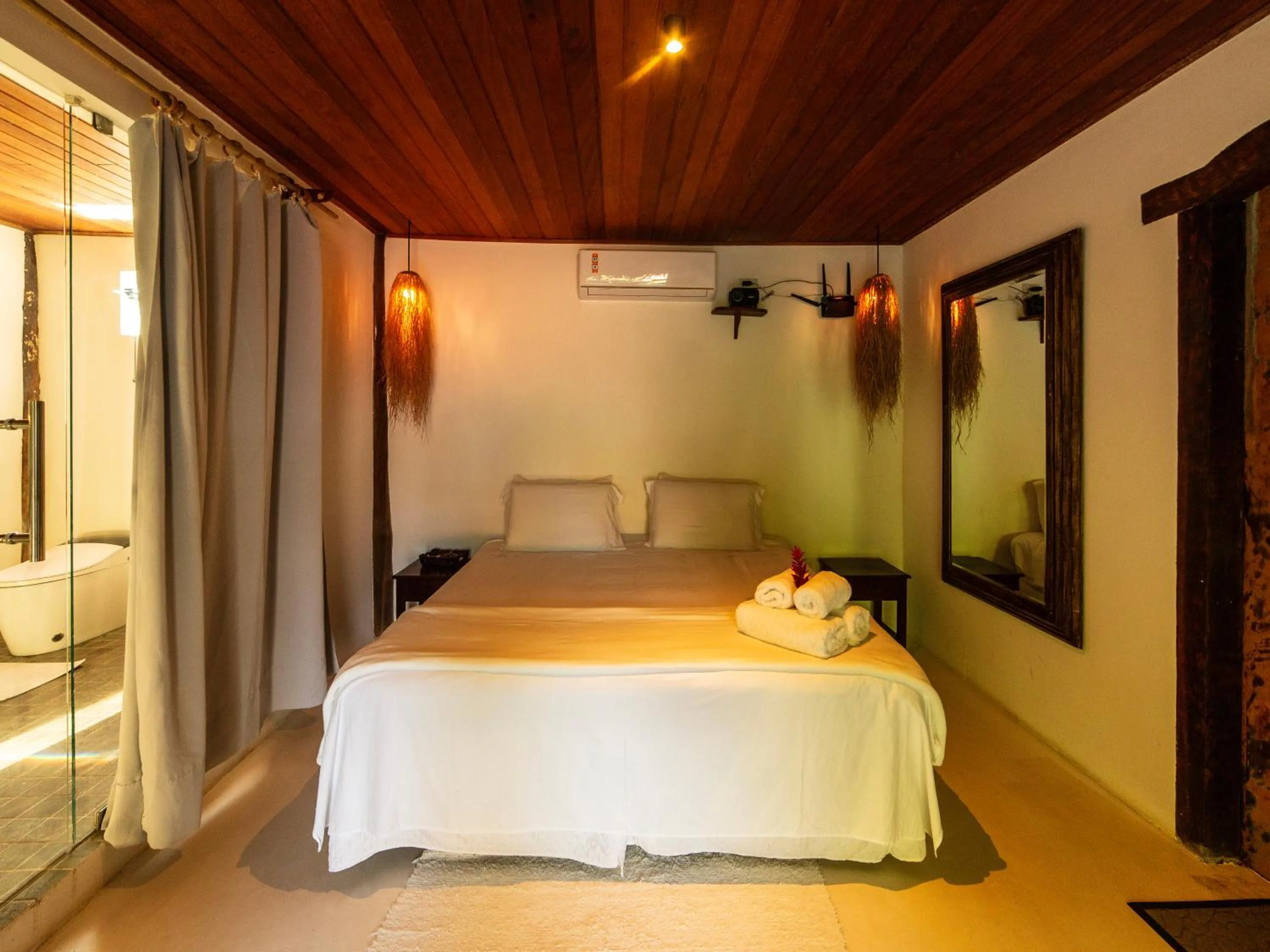 Bed in Pousada Casa da Praia