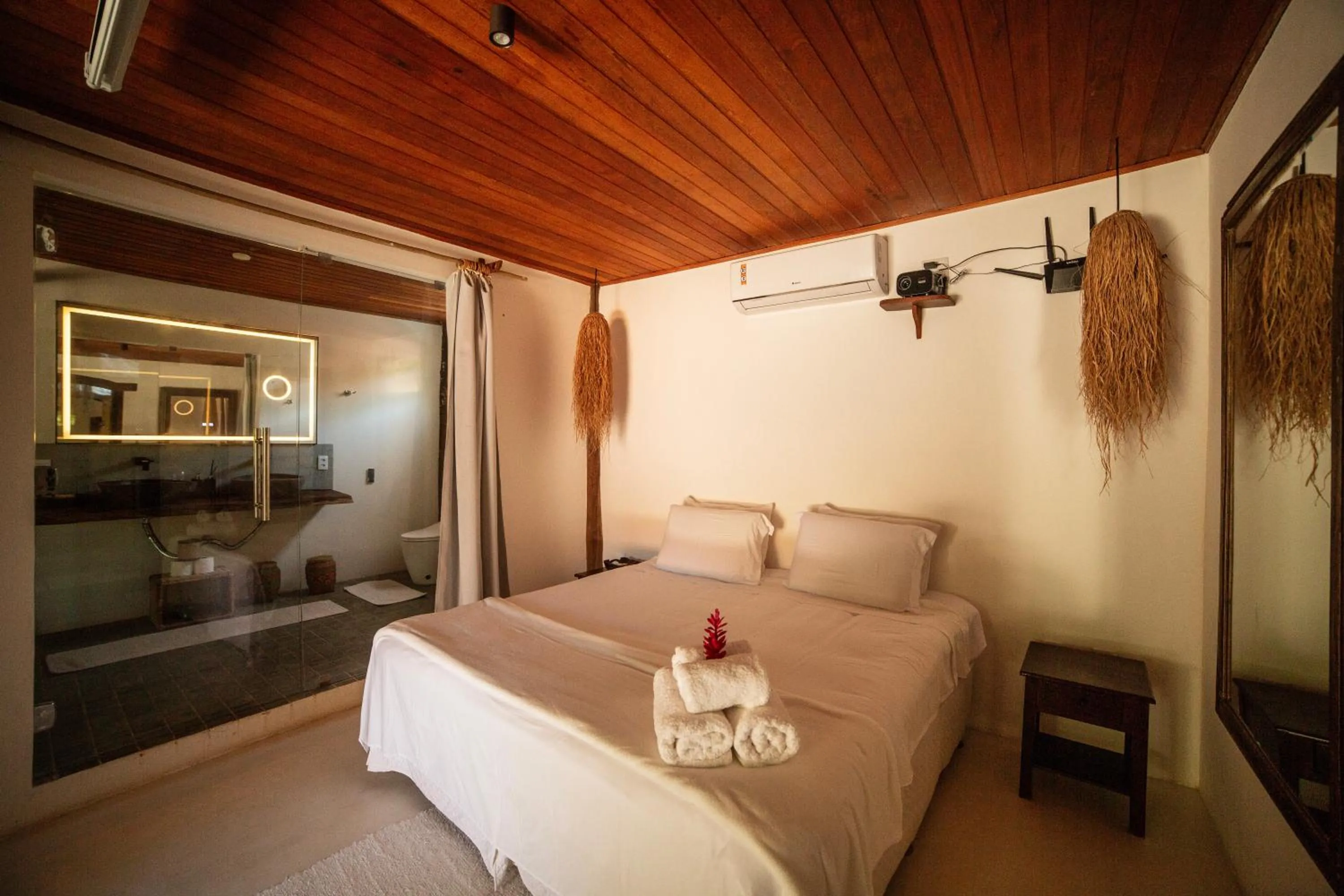 Bed in Pousada Casa da Praia